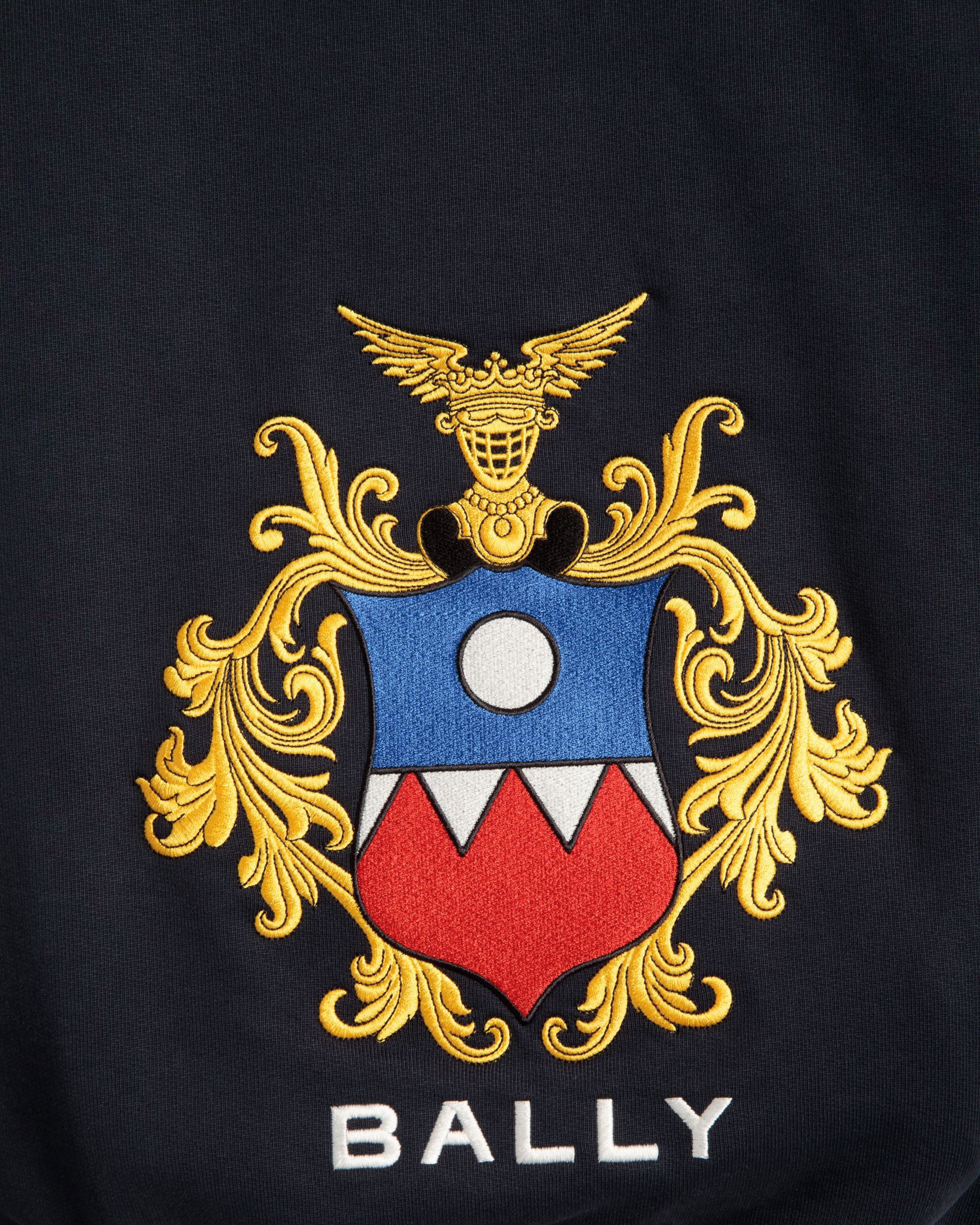 Bally By YK Jeong Hoodie In Navy Blue Cotton - Men's - Bally - 02