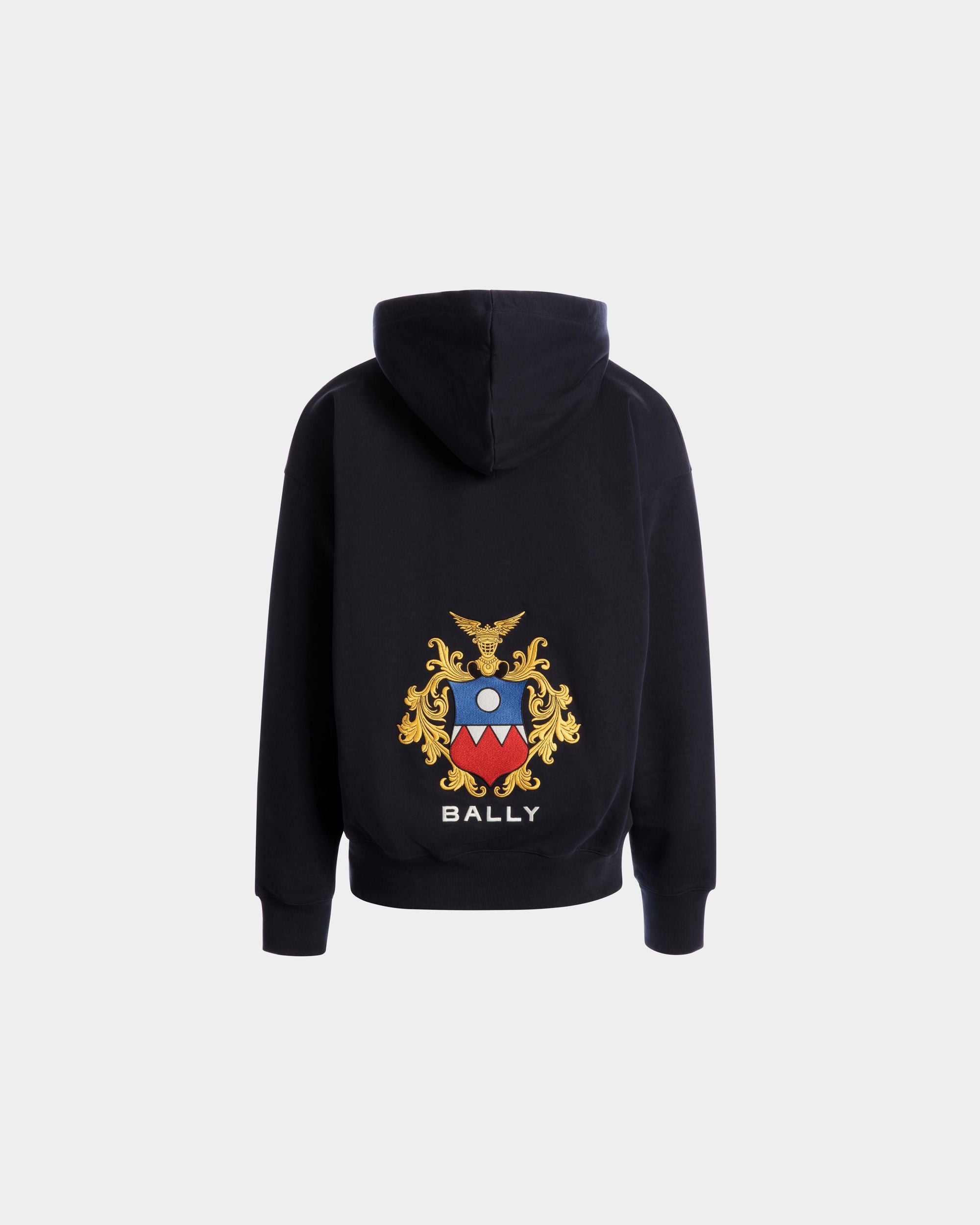 Bally By YK Jeong Hoodie In Navy Blue Cotton - Men's - Bally - 03