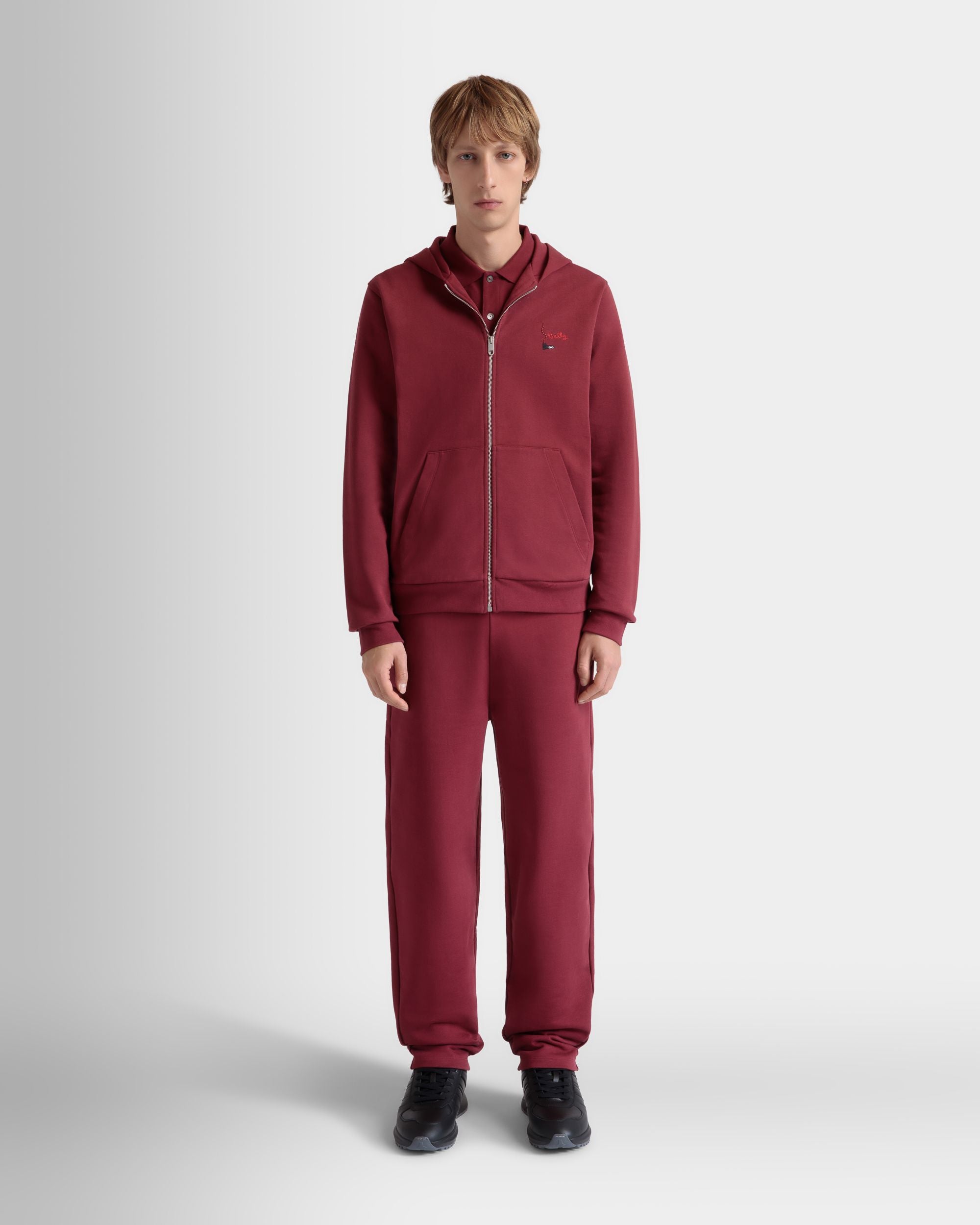 Hoodie in Sirah Cotton - Men's - Bally - 02
