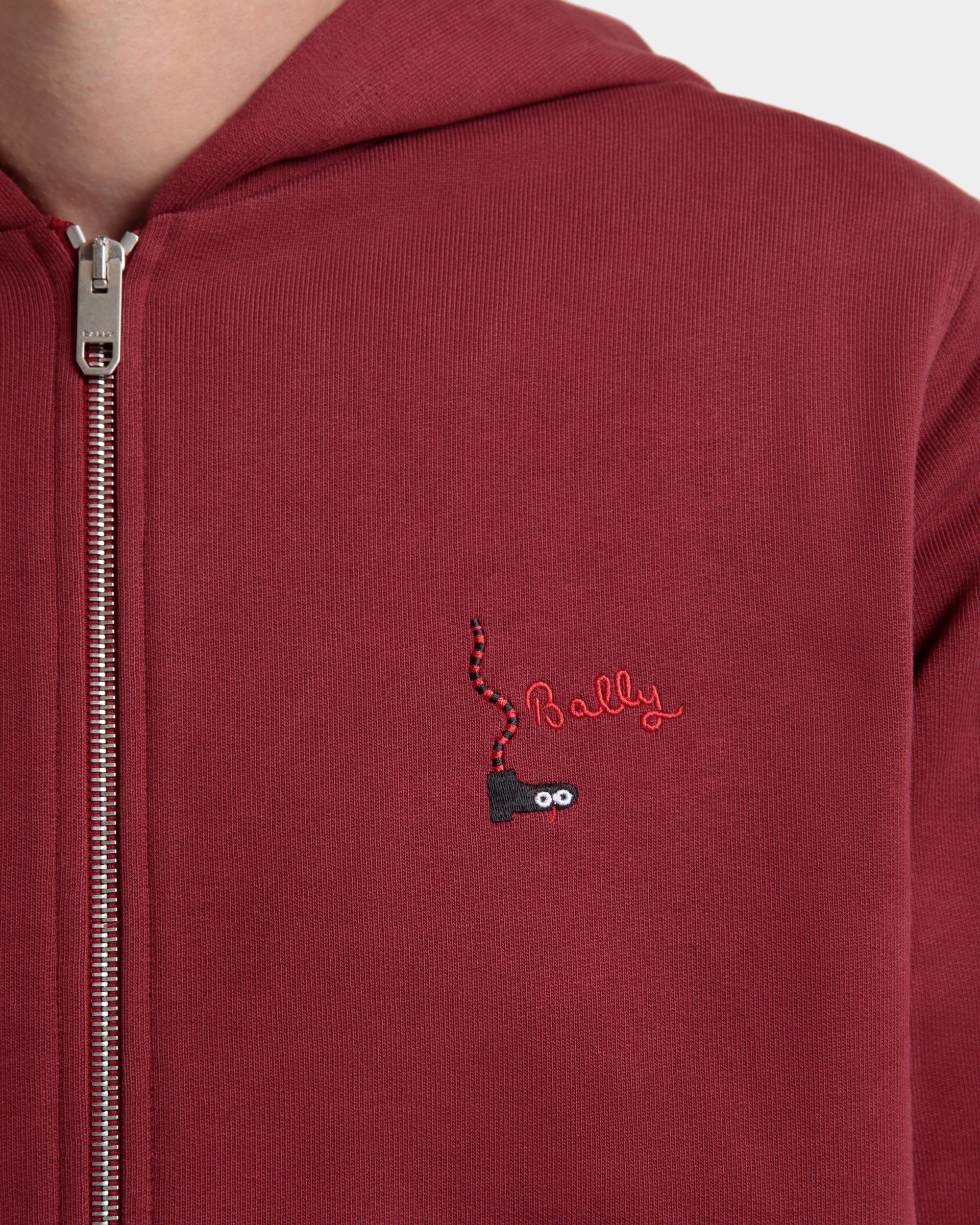 Hoodie in Sirah Cotton - Men's - Bally - 03