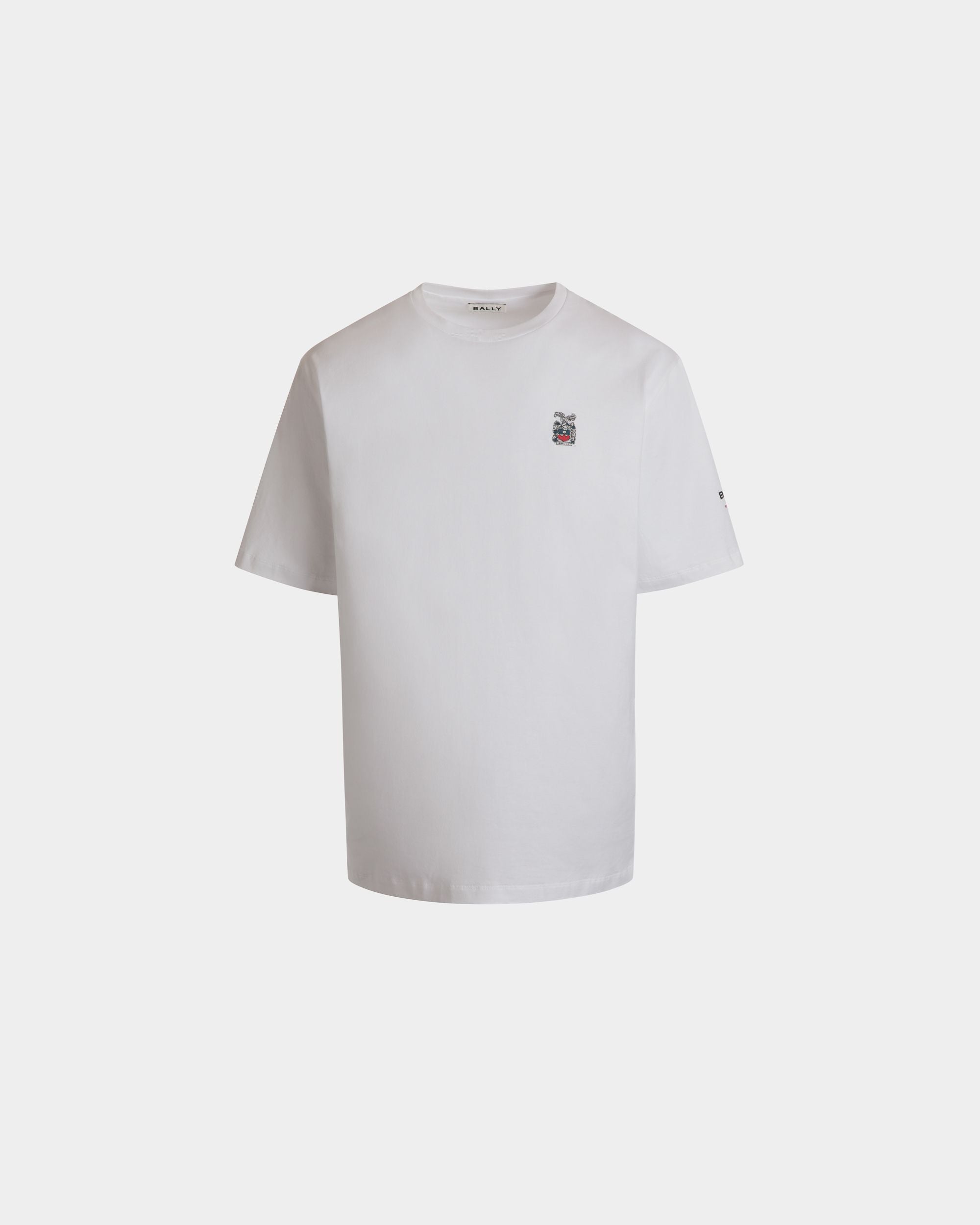 T-Shirt in White Cotton - Men's - Bally - 01