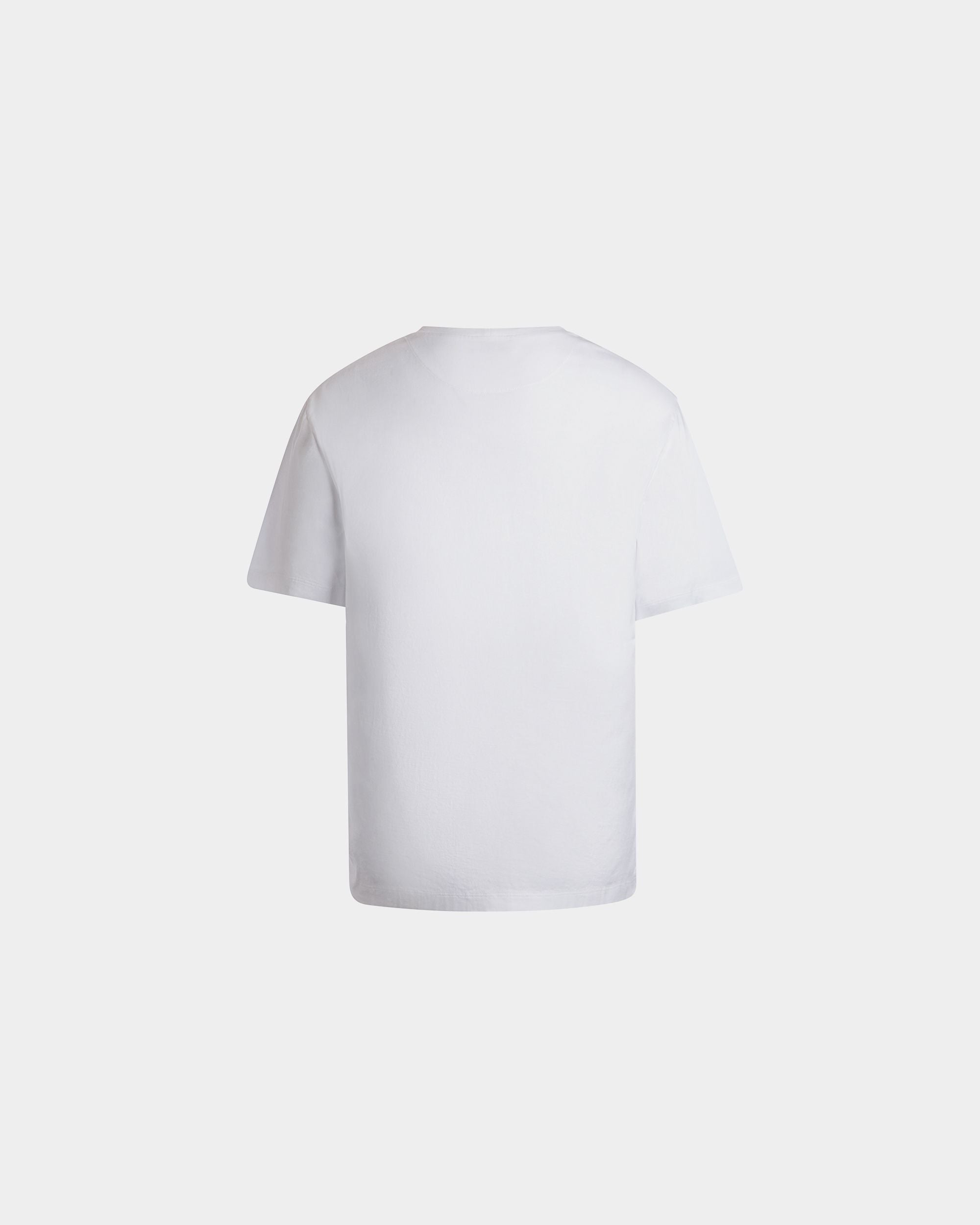 T-Shirt With a Beni Bischof Rocking Bally Graphic in White Cotton - Men's - Bally - 07