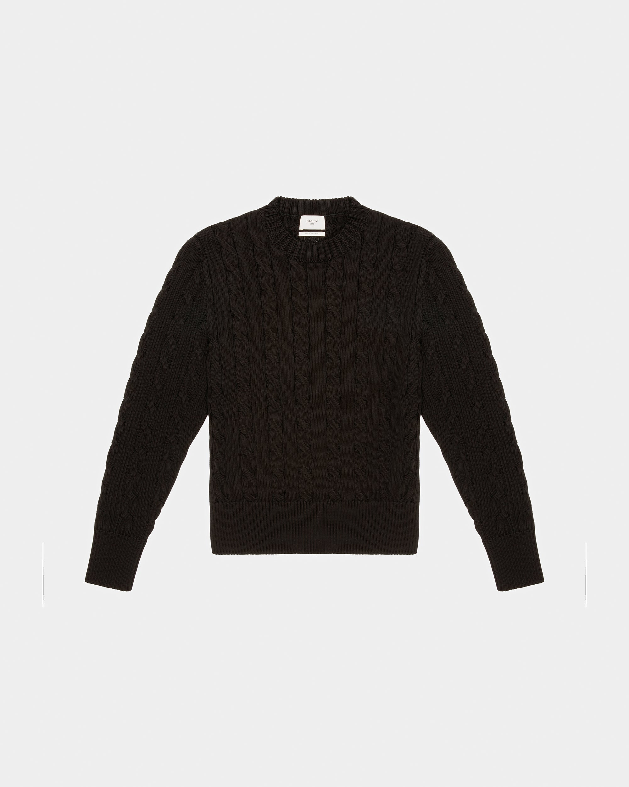 Cable Knit Crew Neck - Men's - Bally - 01