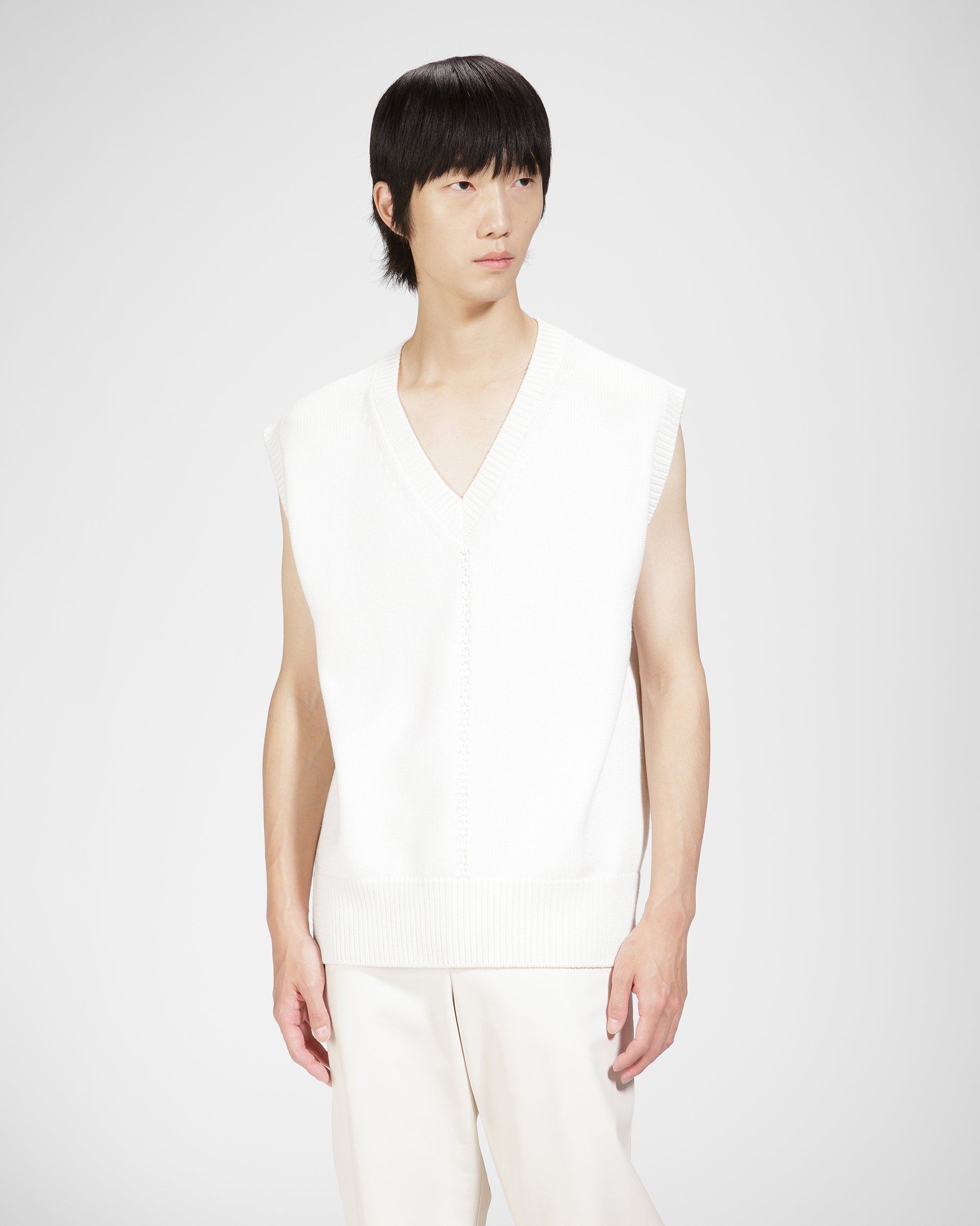 Wool Sweater In Bone - Men's - Bally - 02