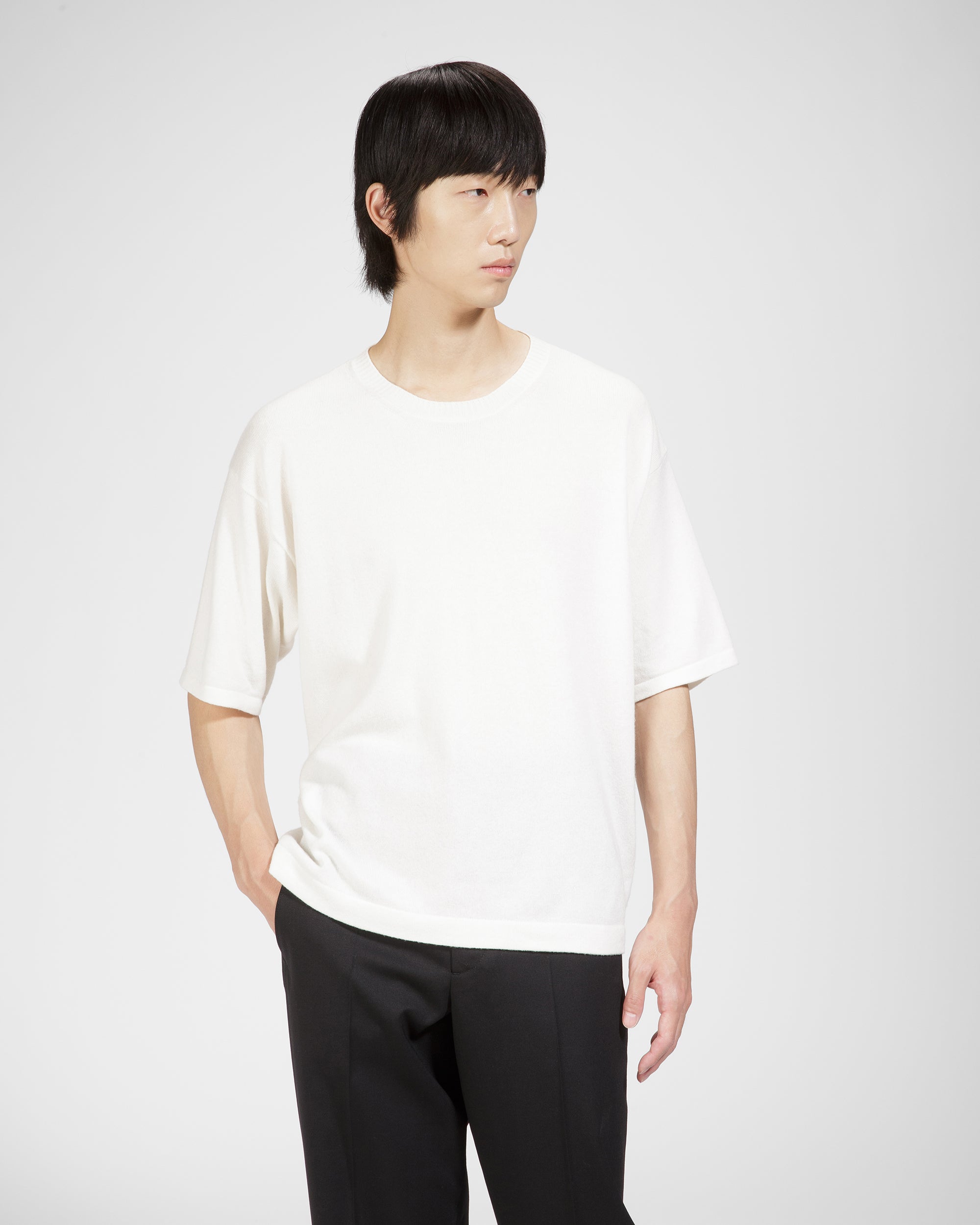 Cashmere Knitted T-Shirt - Men's - Bally - 02
