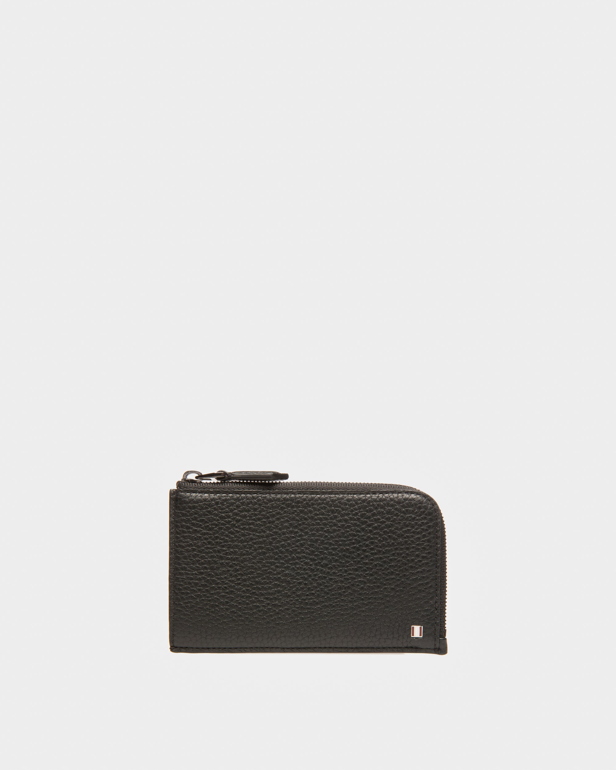 Bord Leather Card Holder In Black - Men's - Bally - 01