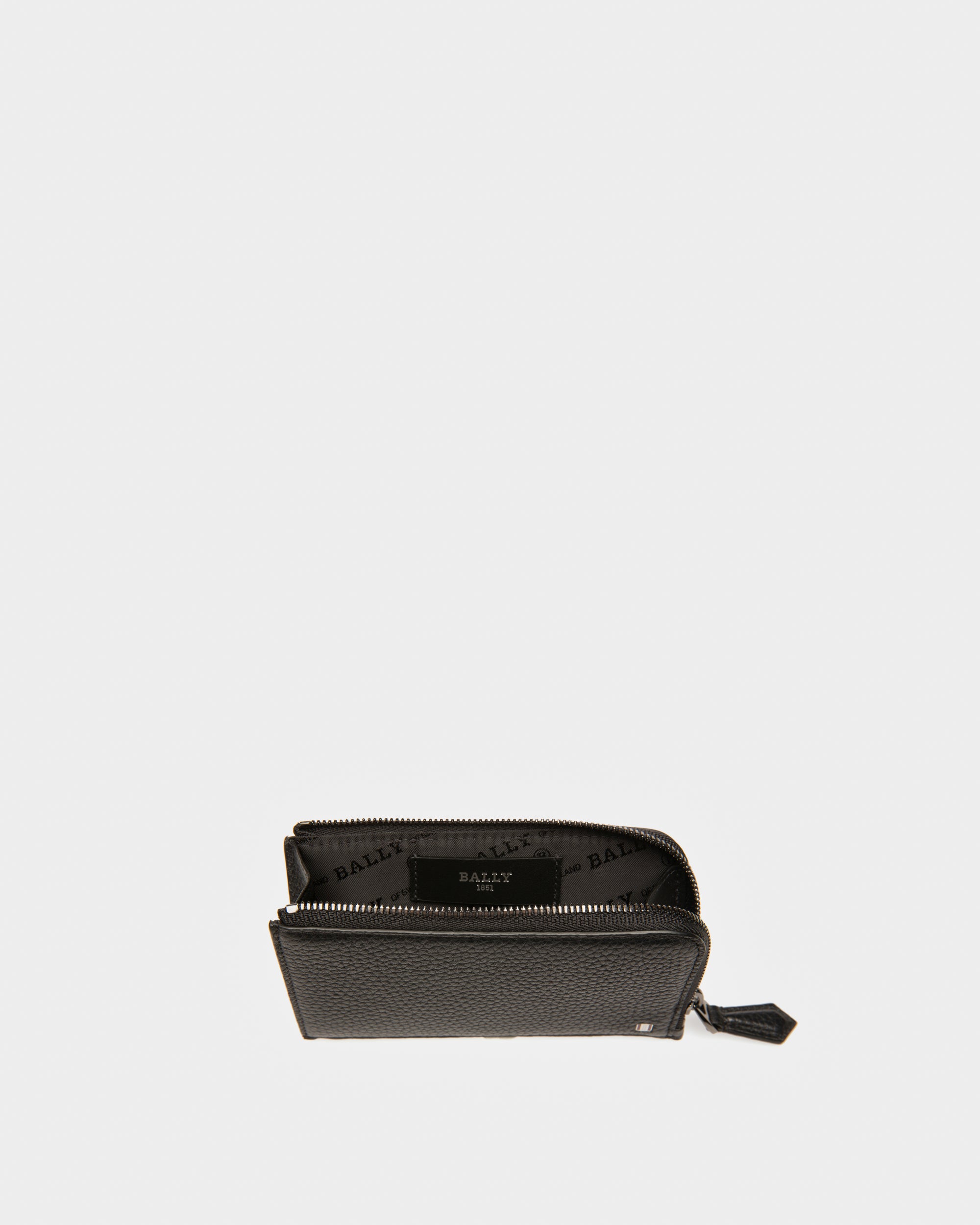 Bord Leather Card Holder In Black - Men's - Bally - 03