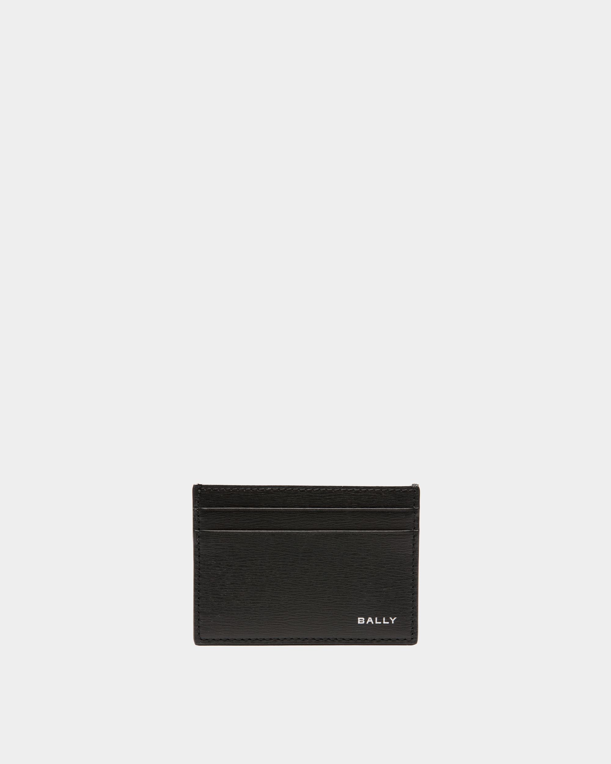 Crossing Card Holder In Black Leather - Men's - Bally - 01