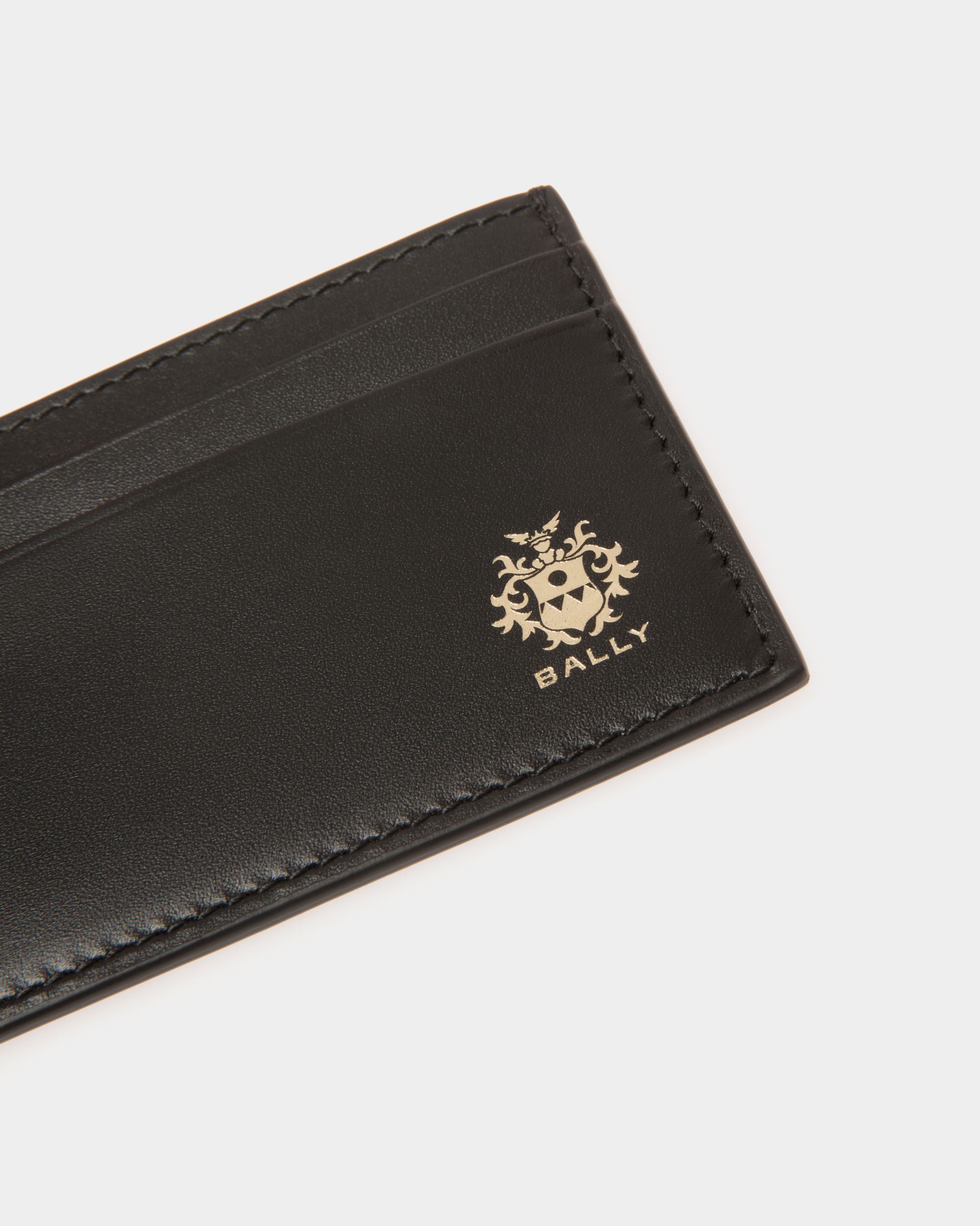 Beckett Card Holder in Black Leather - Men's - Bally - 04