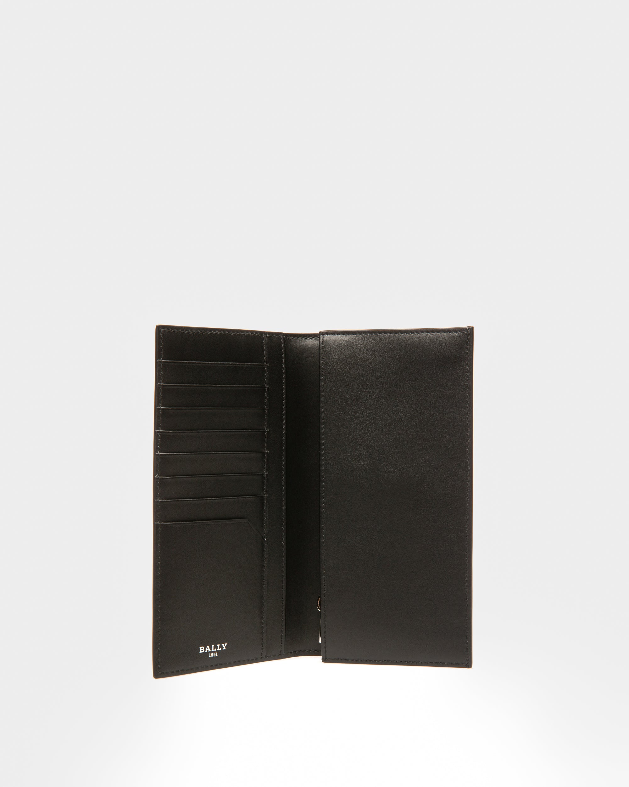 Scaliro Leather Continental Wallet In Black - Men's - Bally - 03