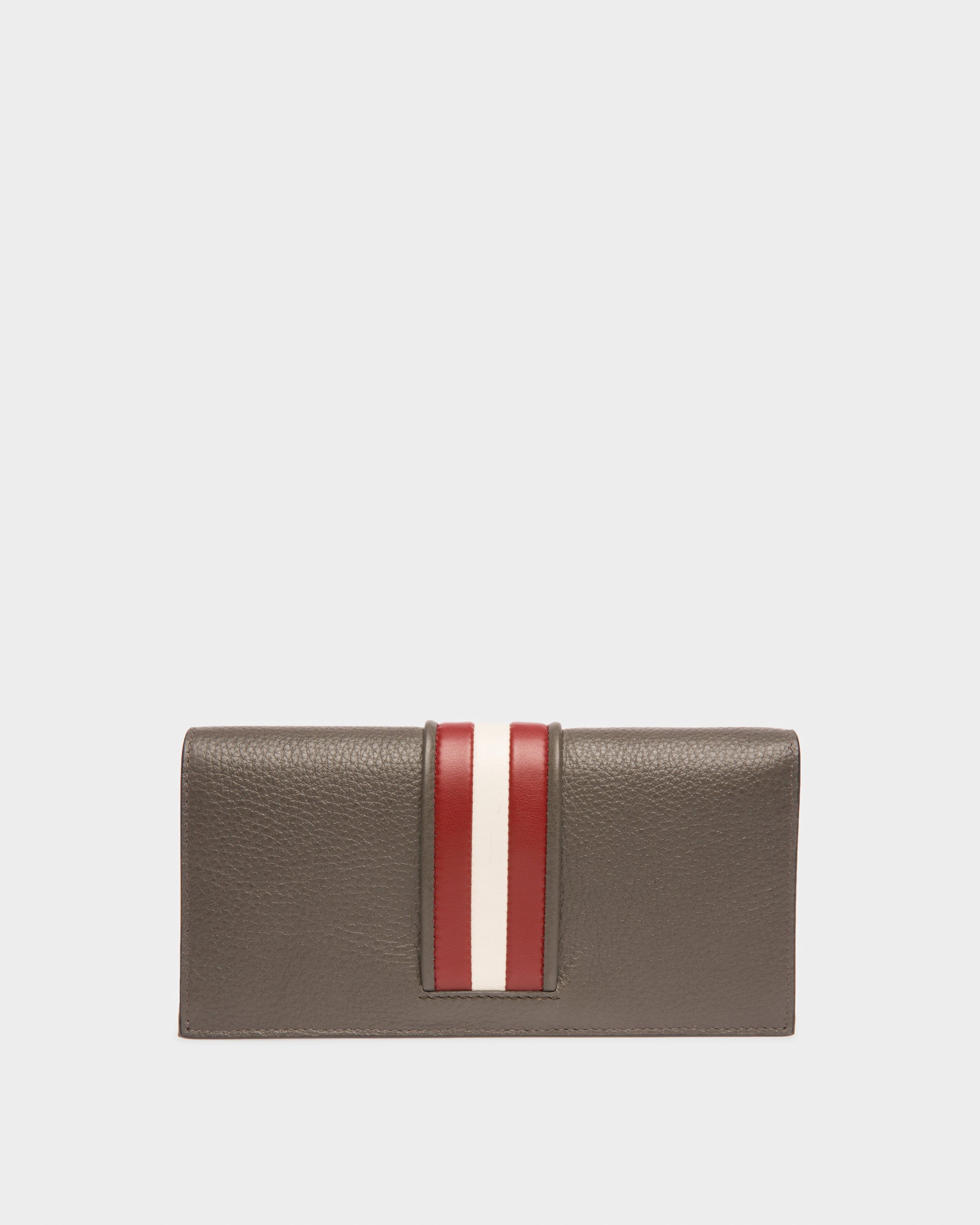Baliro Leather Continental Wallet In Army Green - Men's - Bally - 02