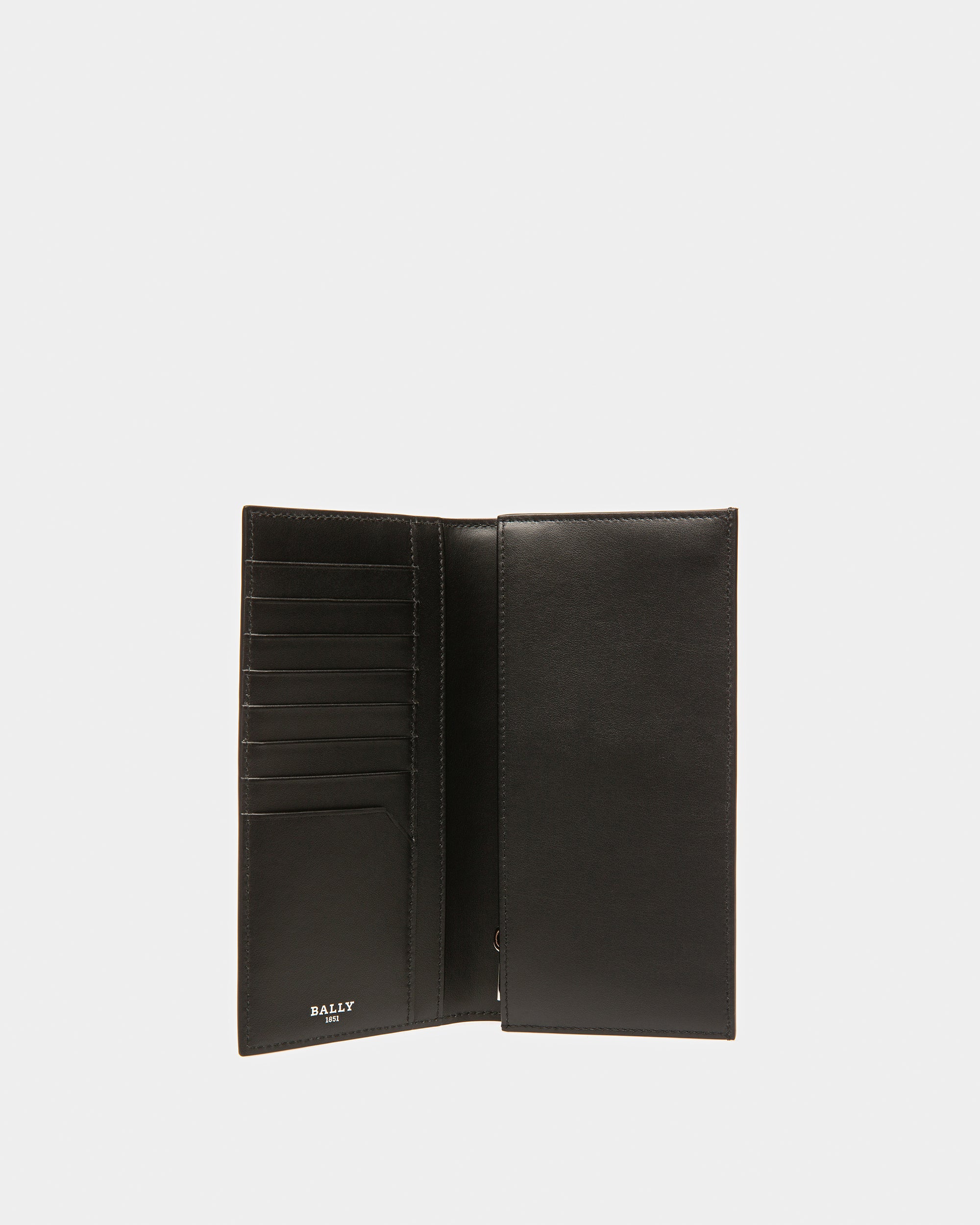 Scaliro Grained Leather Continental Wallet In Black - Men's - Bally - 01