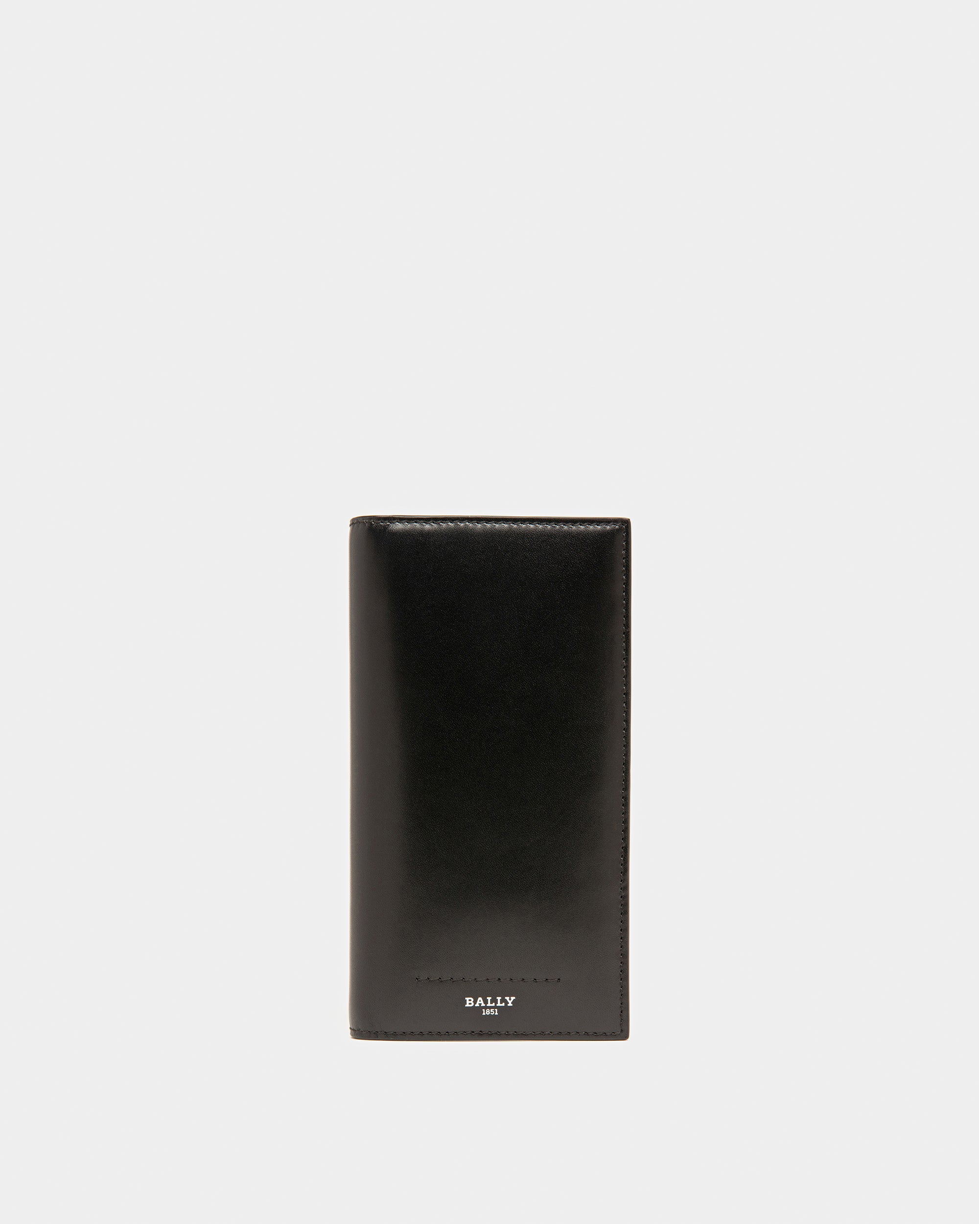 Scaliro Grained Leather Continental Wallet In Black - Men's - Bally - 03