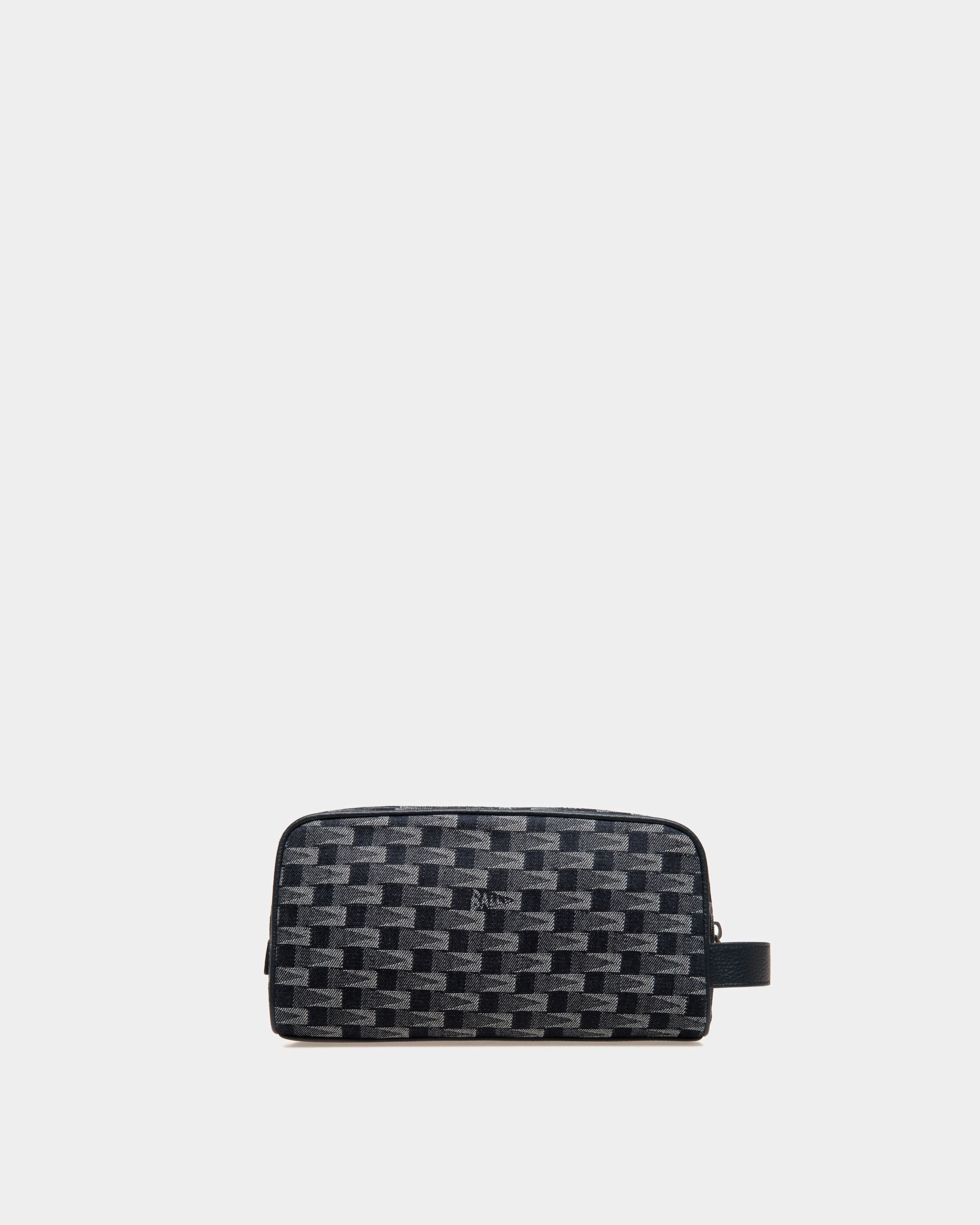 Pennant Washbag in Denim - Men's - Bally - 02