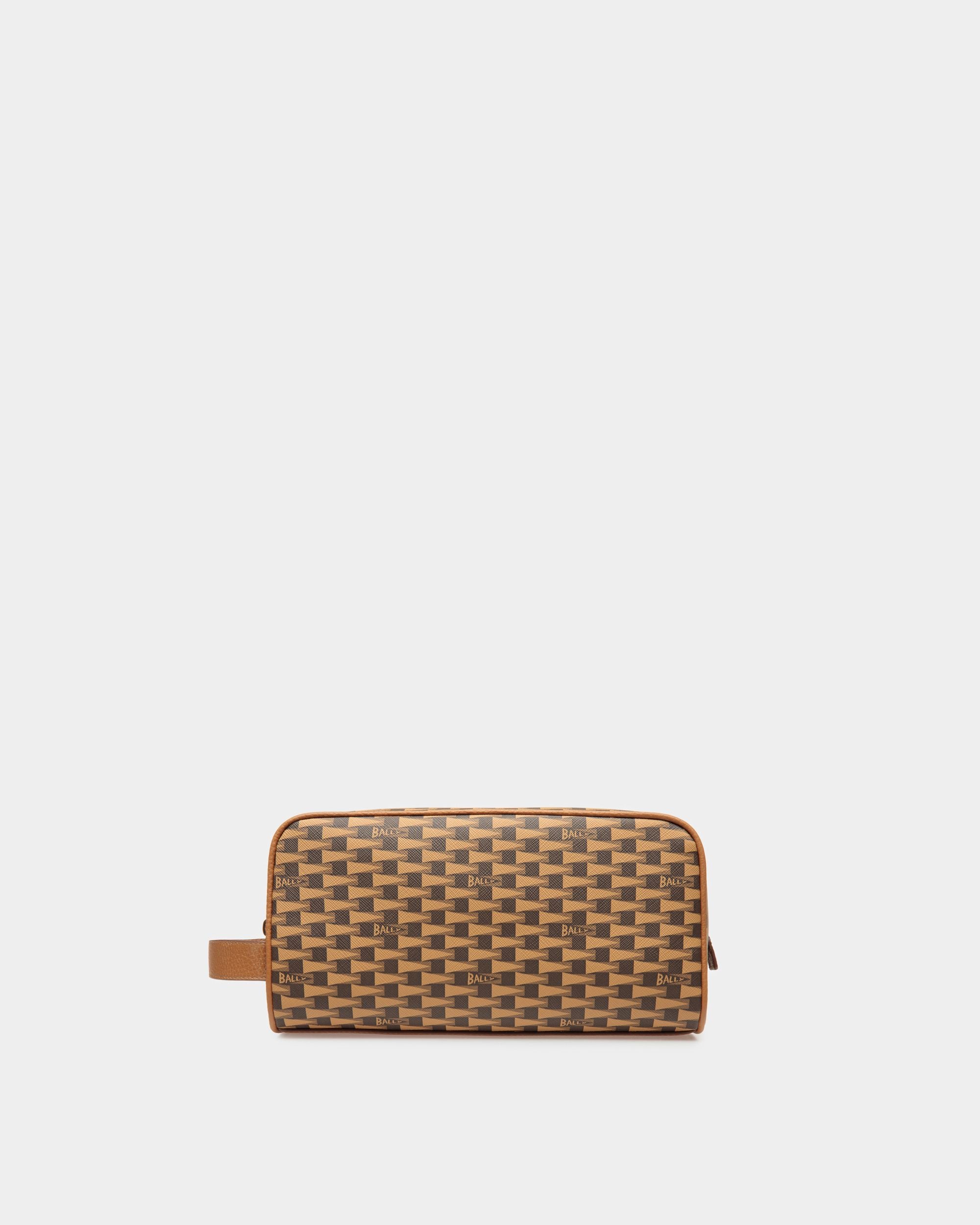 Pennant Toiletry Bag In Desert TPU - Men's - Bally - 01