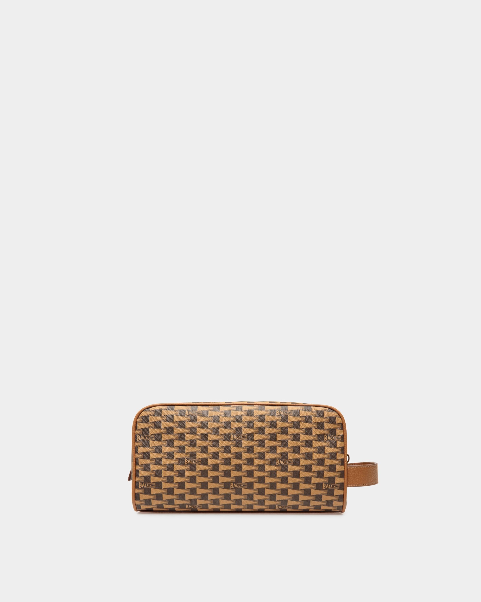 Pennant Toiletry Bag In Desert TPU - Men's - Bally - 02