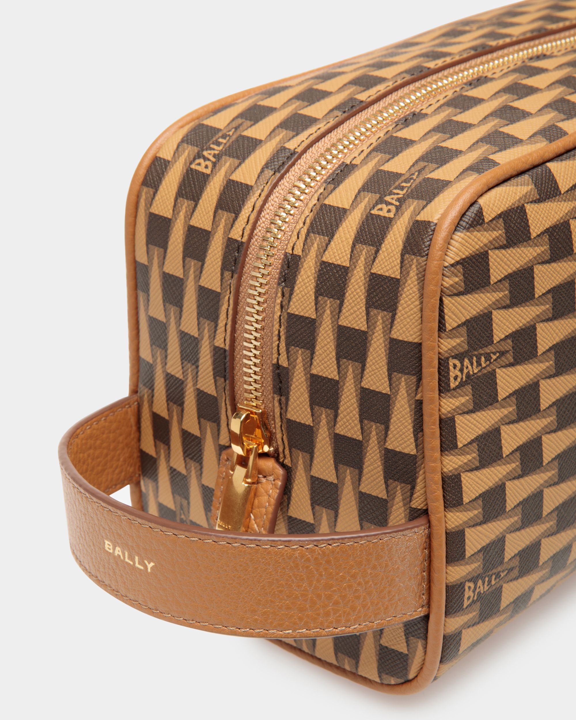 Pennant Toiletry Bag In Desert TPU - Men's - Bally - 04