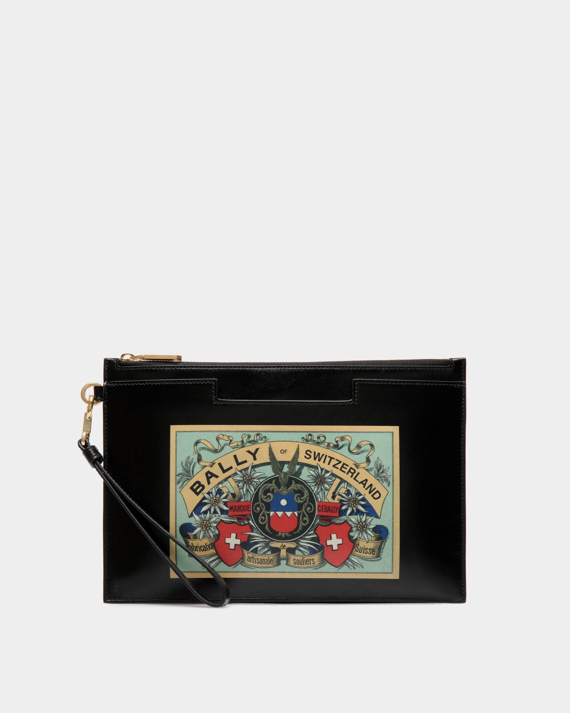 Easy Bally Pochette In Black Leather - Men's - Bally - 01
