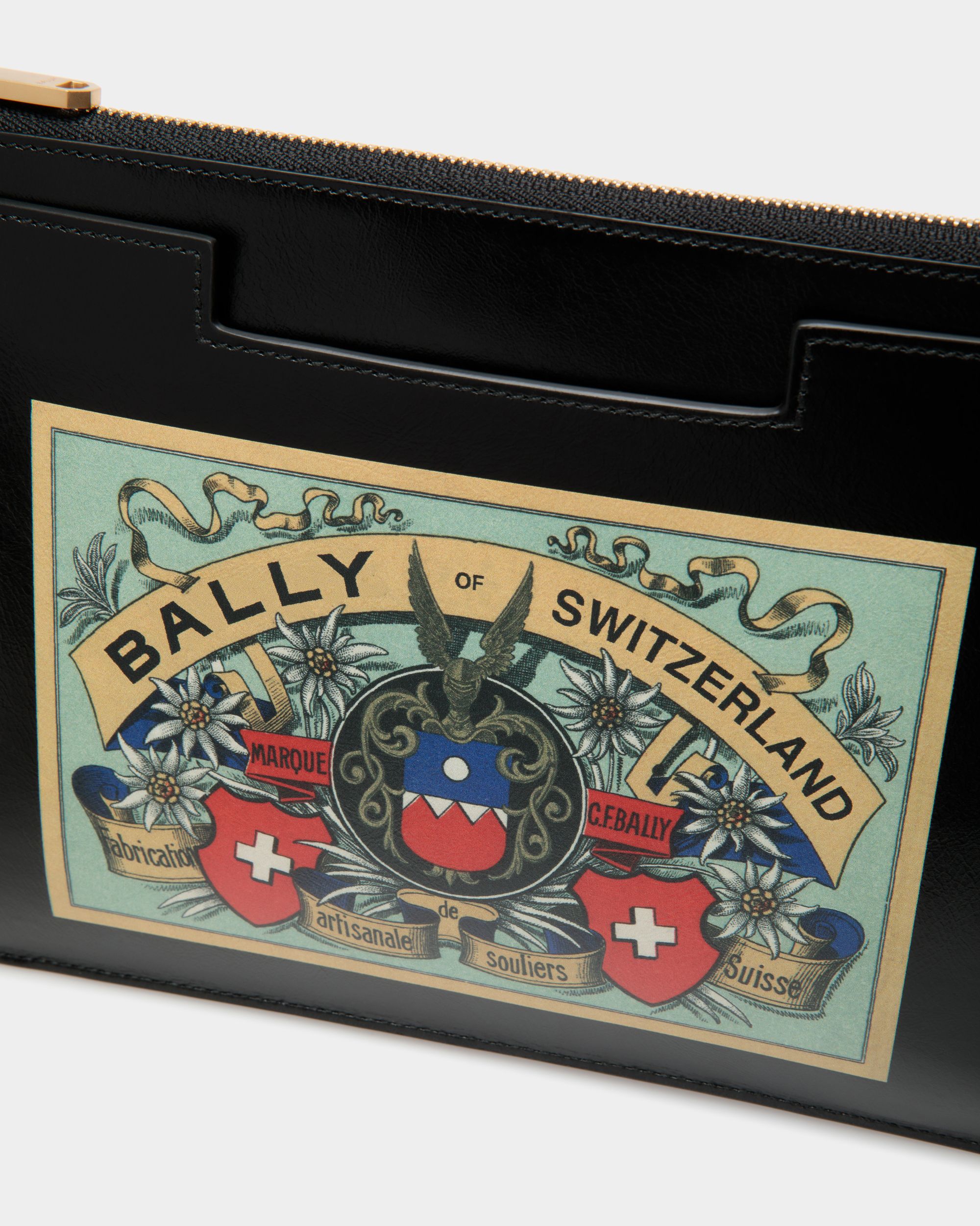 Easy Bally Pochette In Black Leather - Men's - Bally - 04