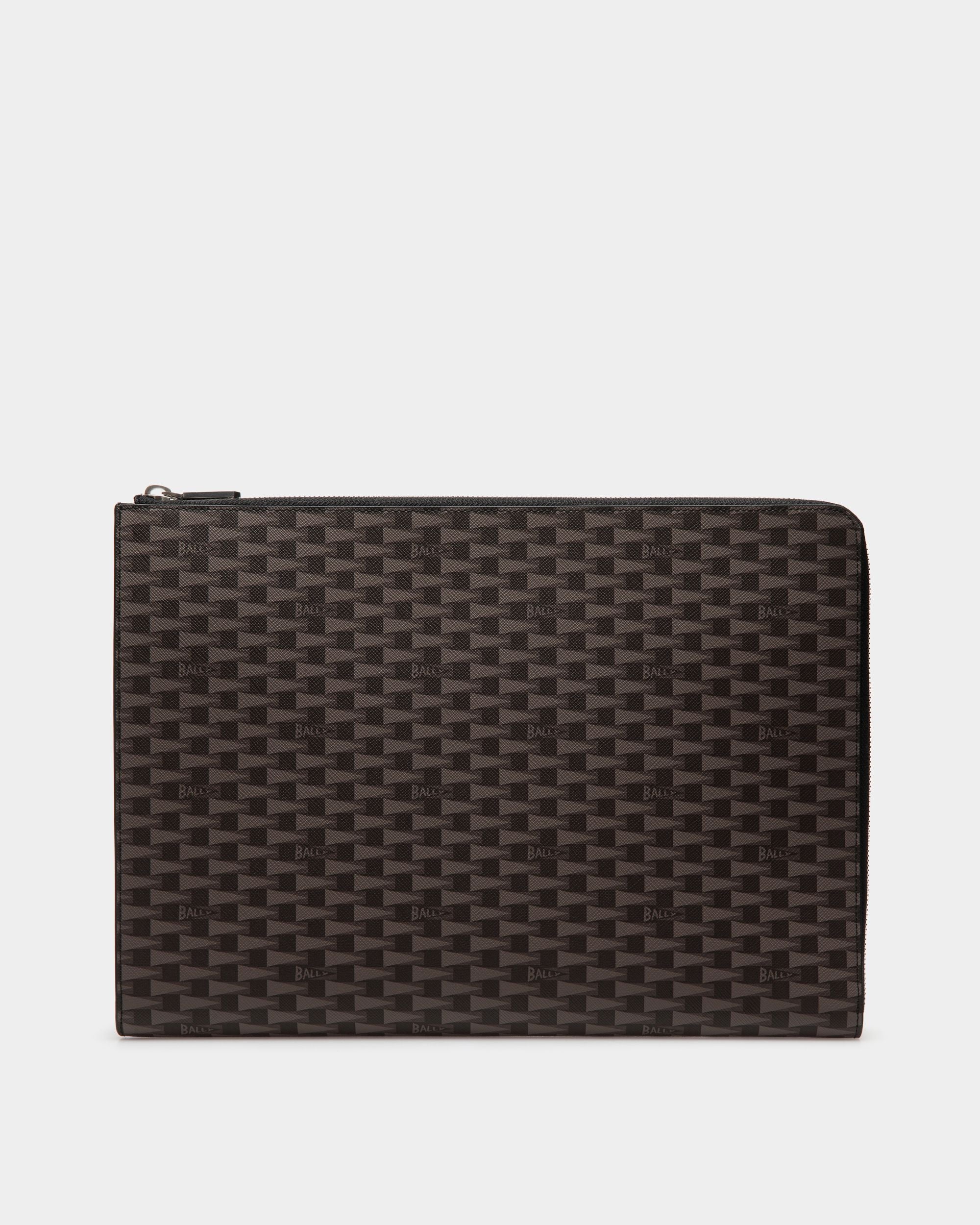 Pennant Tecnology Case in Black Pennant Motif - Men's - Bally - 01