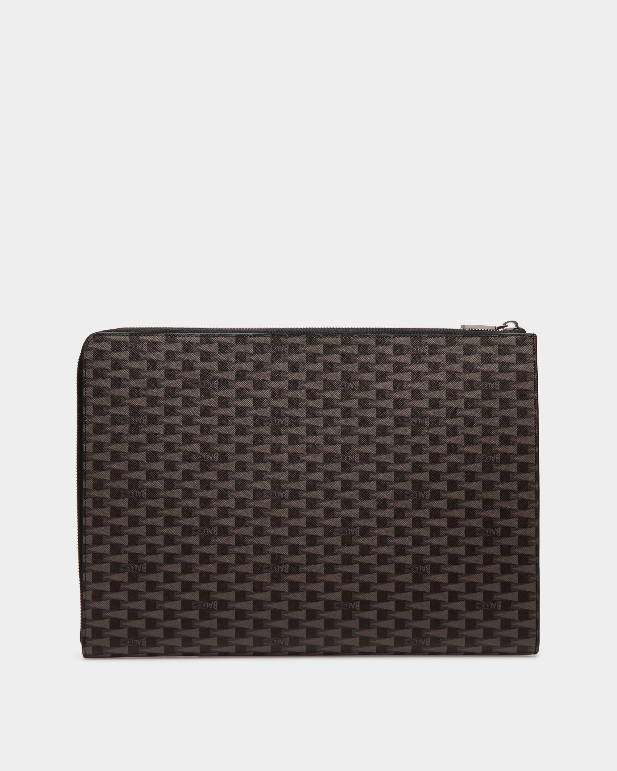 Pennant Tecnology Case in Black Pennant Motif - Men's - Bally - 02