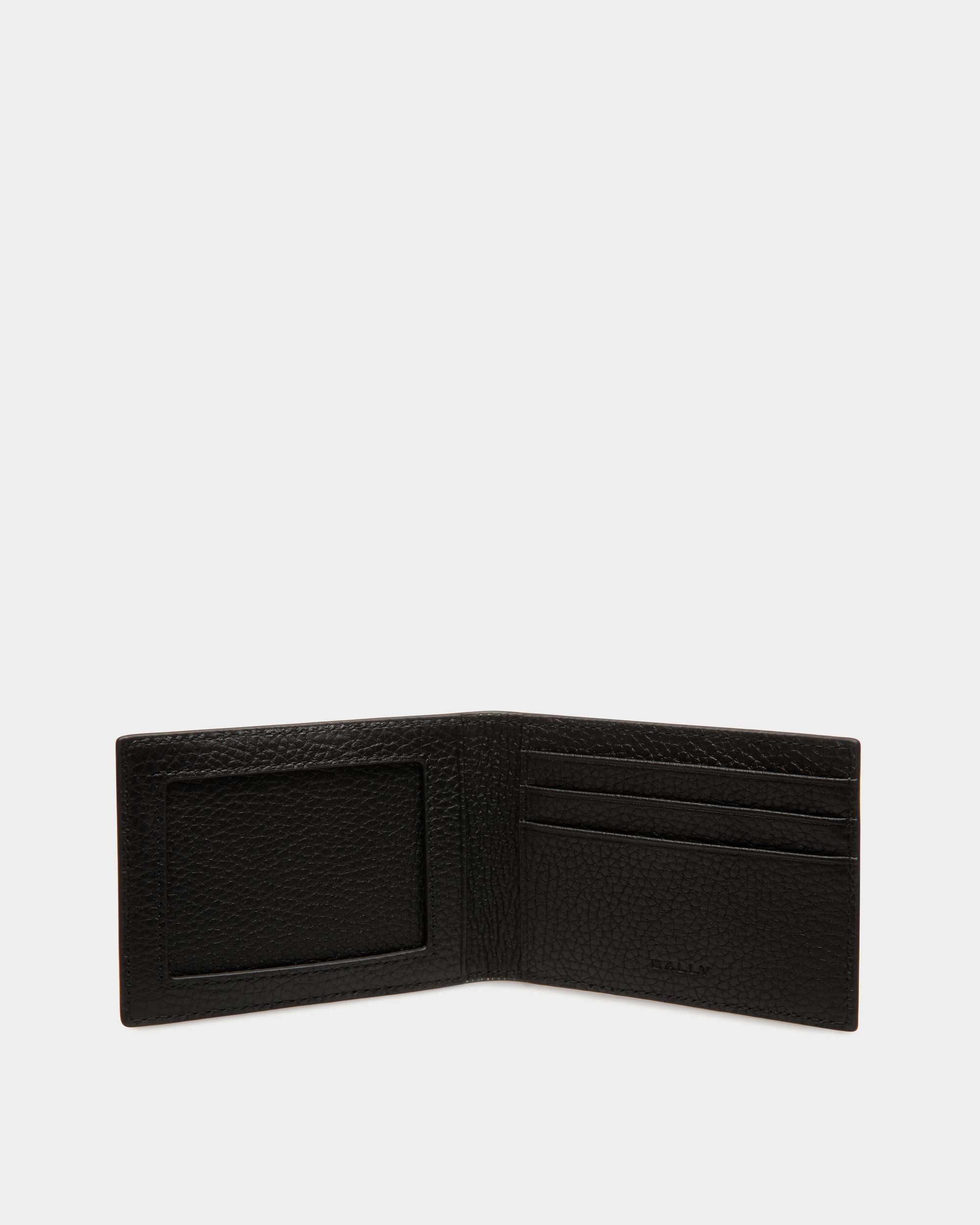 Ribbon Bifold Wallet in Black Leather - Men's - Bally - 03