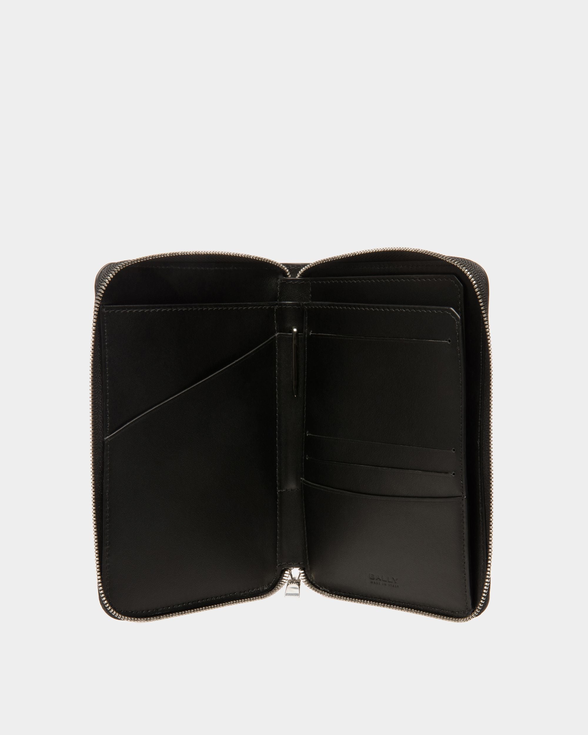 Banque Travel Wallet In Black Leather - Men's - Bally - 03