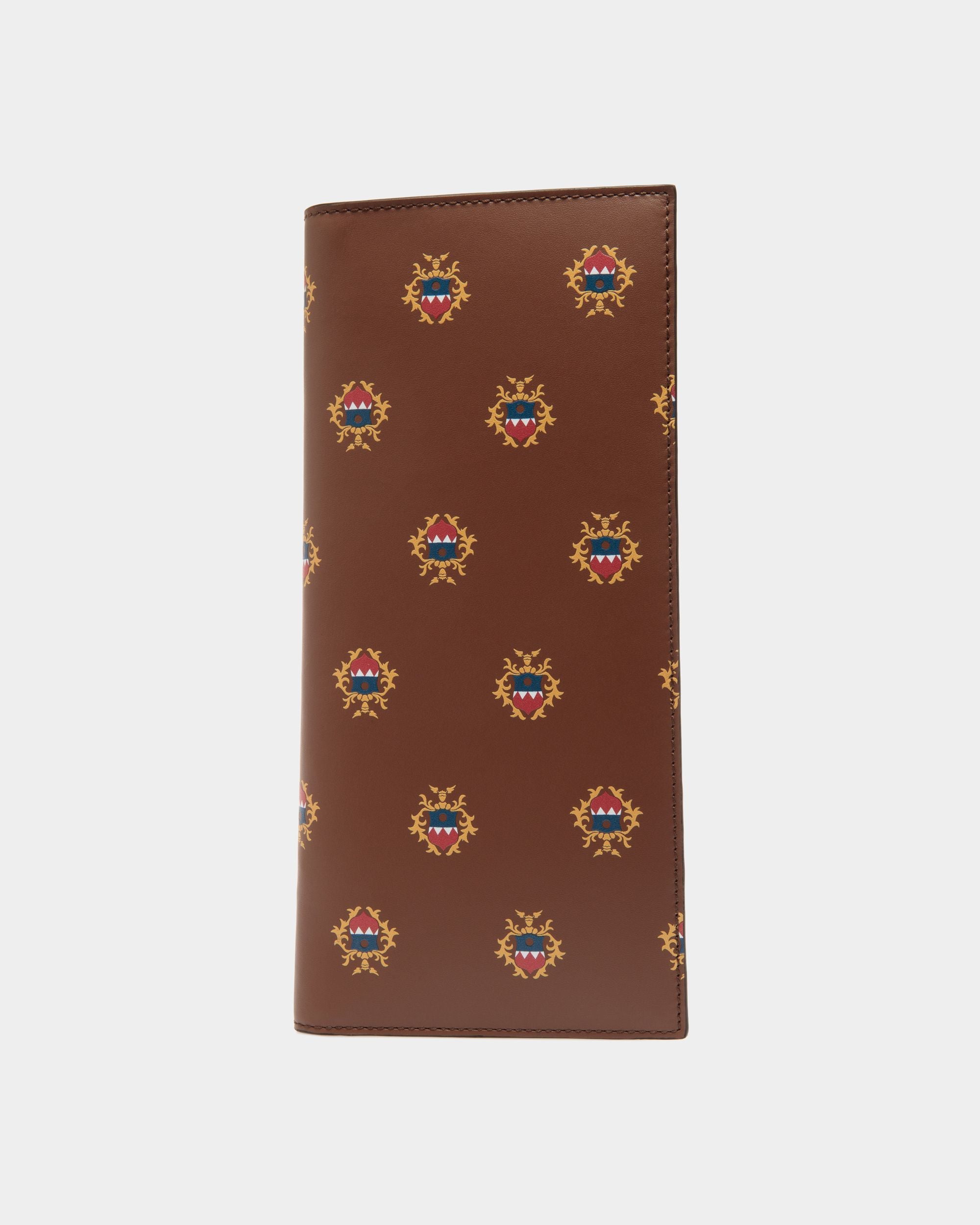 Easy Bally Continental Wallet in Brown Leather with a Bally Crest Print - Men's - Bally - 05