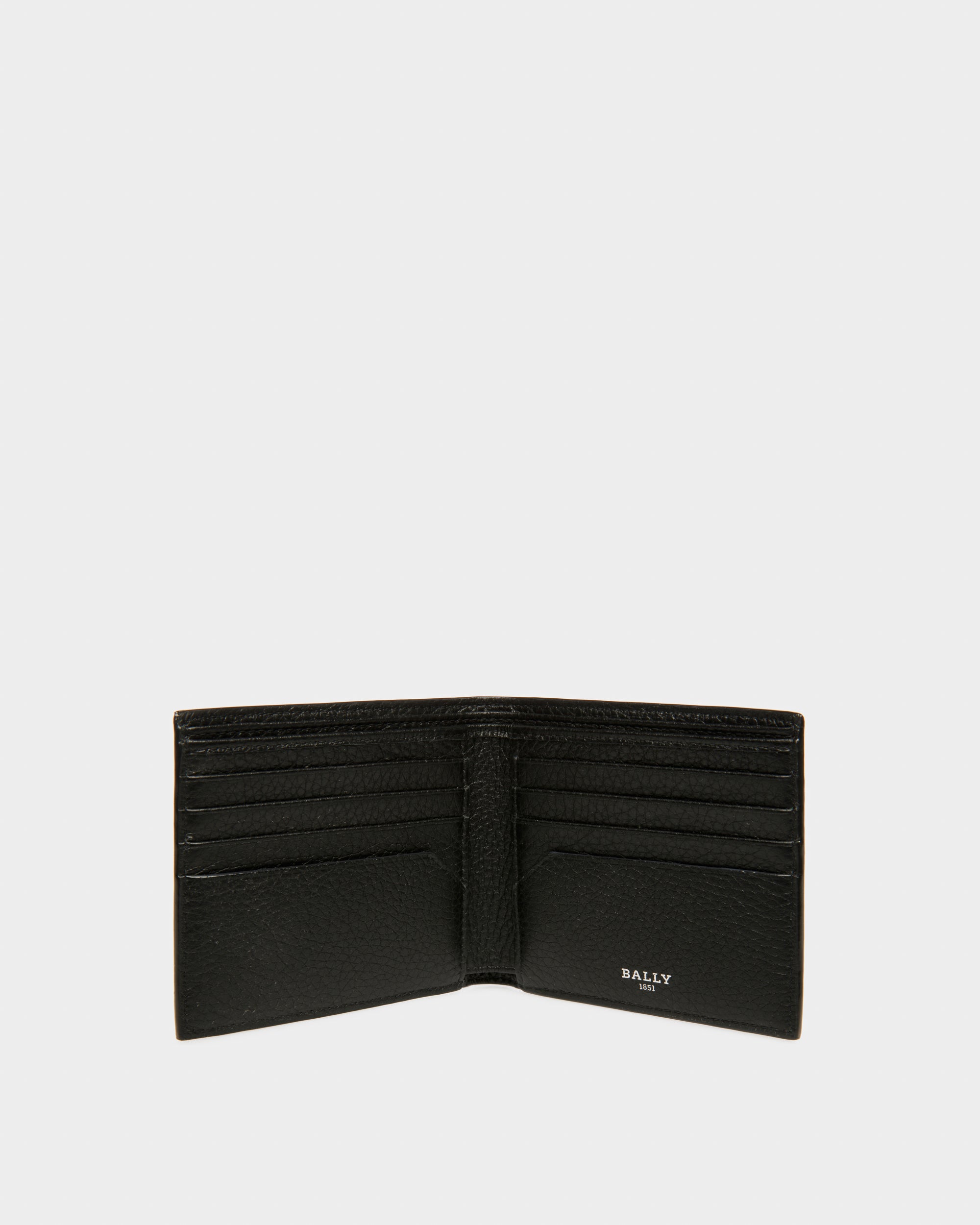 Scrasai Leather Wallet In Black - Men's - Bally - 03
