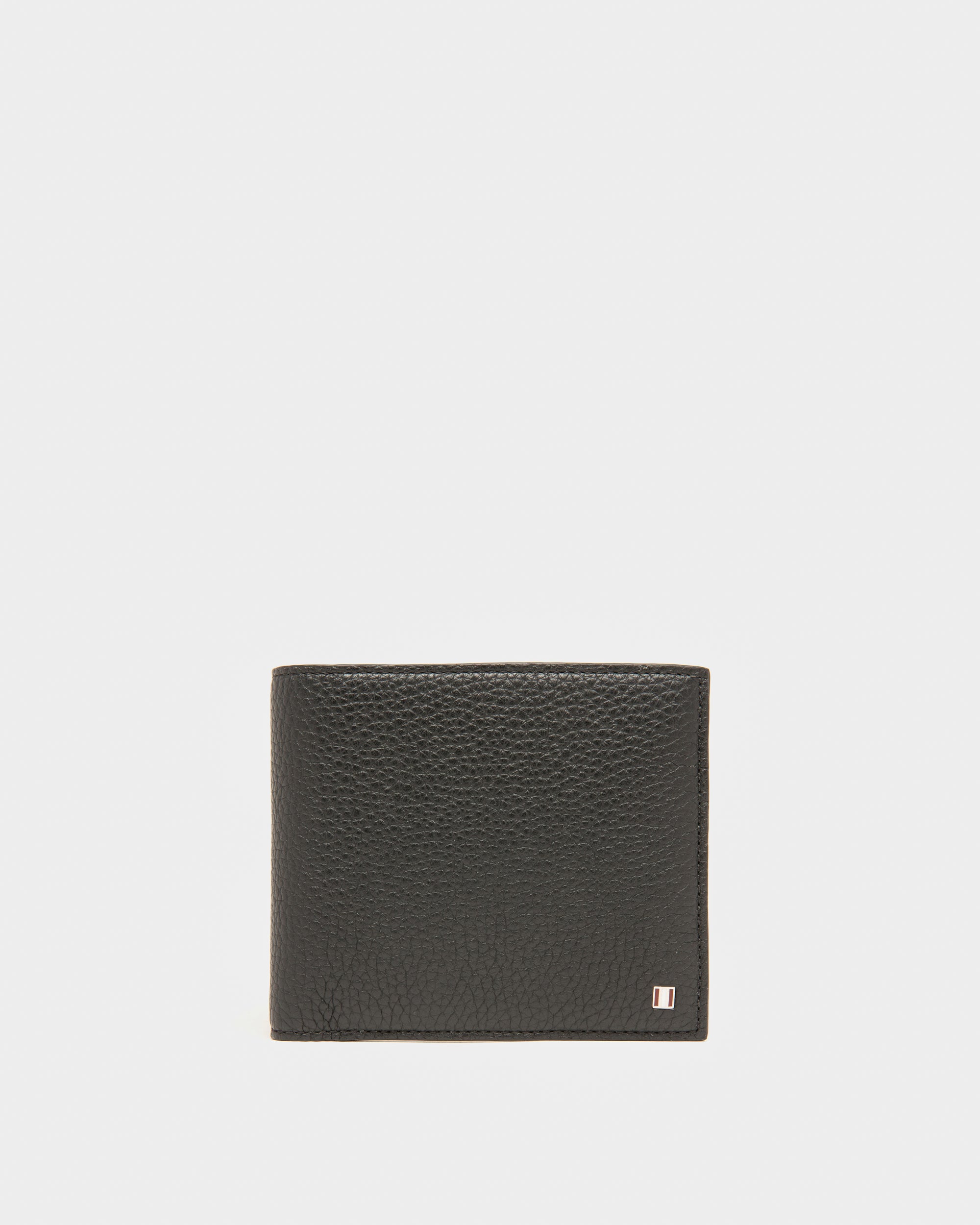 Brasai Leather Wallet In Black - Men's - Bally - 01