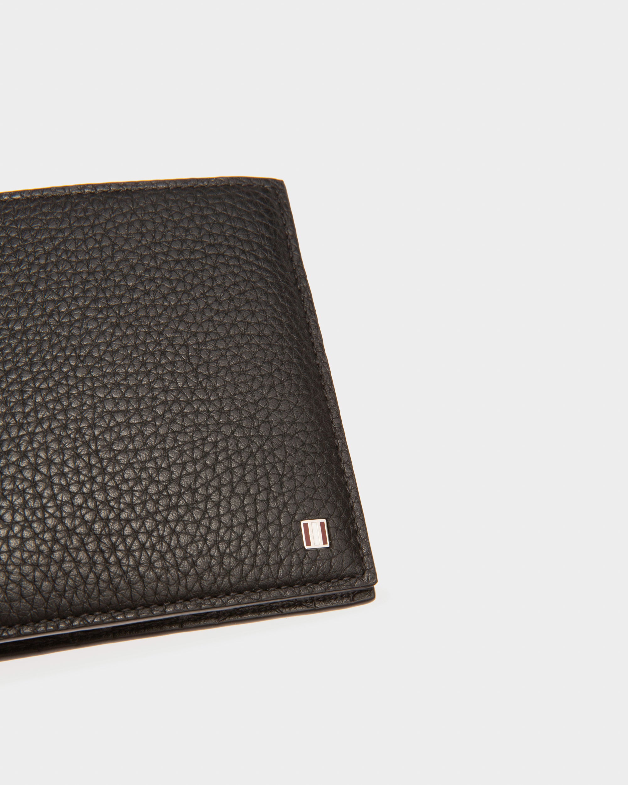 Brasai Leather Wallet In Black - Men's - Bally - 04