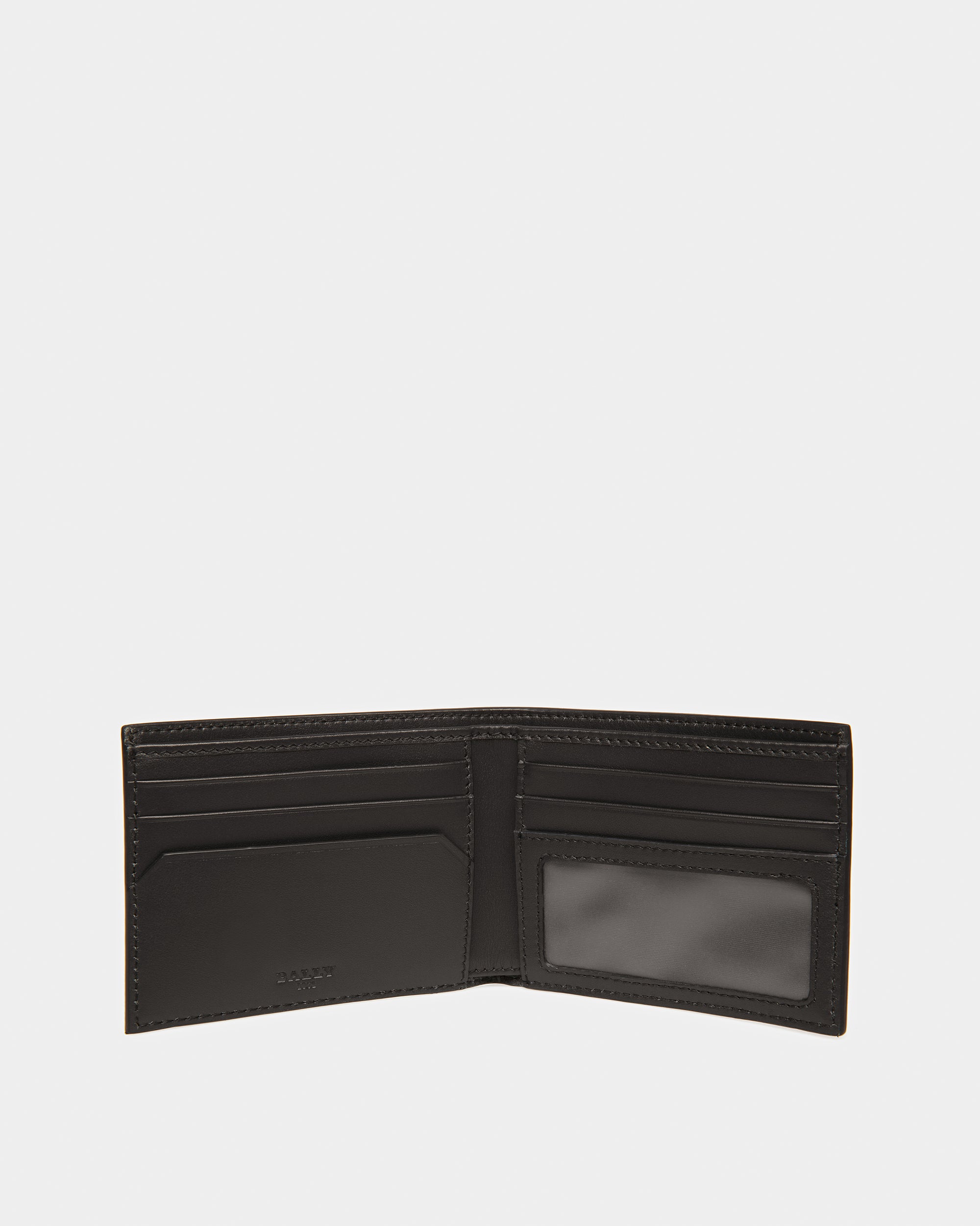 Bevyett Leather Wallet In Black And Sage - Men's - Bally - 03