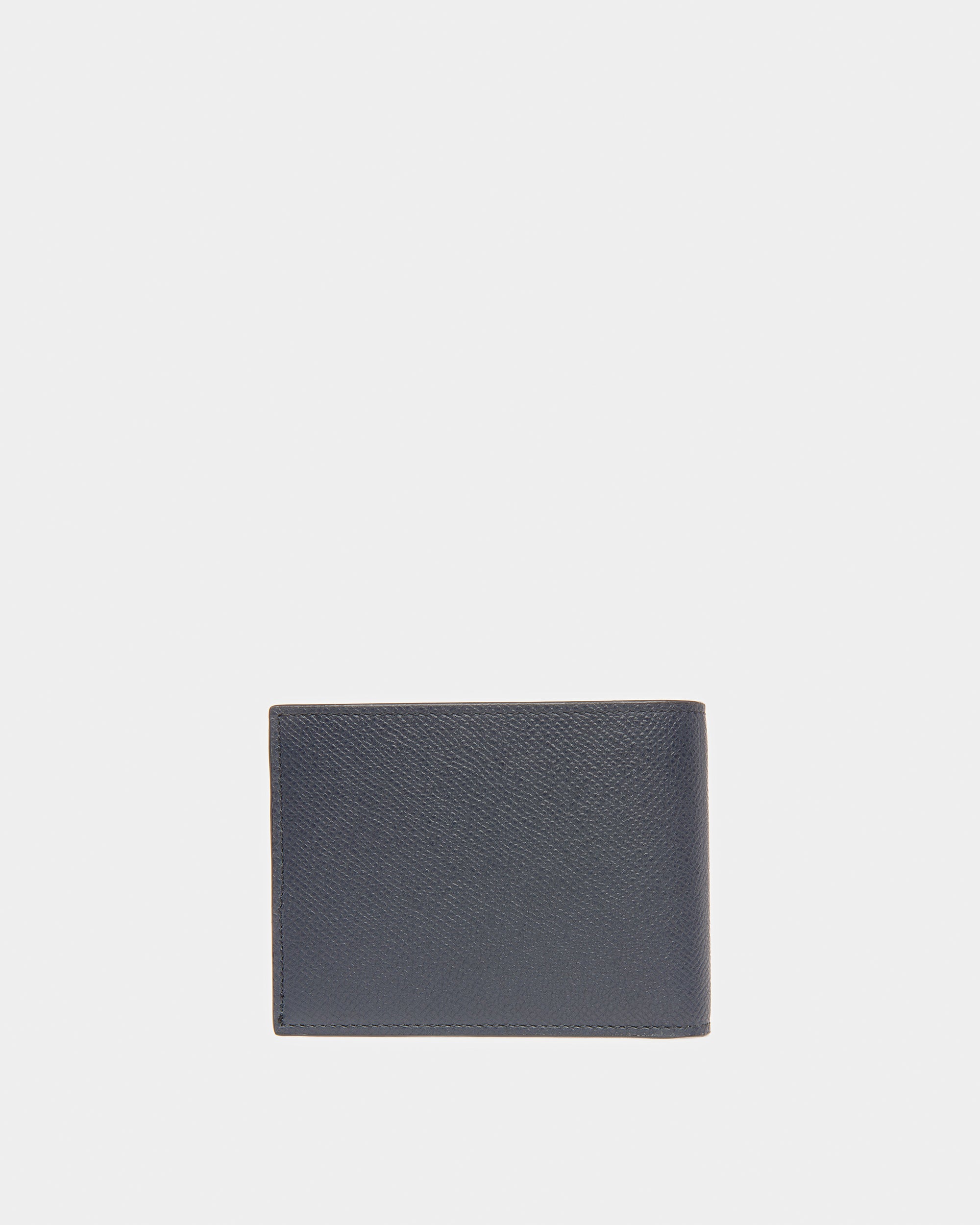 Bevyett Leather Wallet In Midnight Blue And Light Blue - Men's - Bally - 02