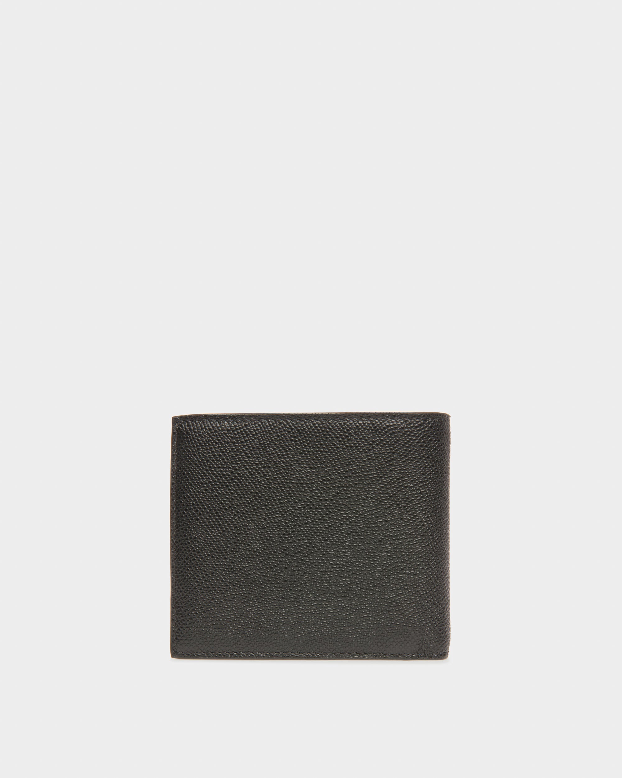 Bollen Leather Wallet In Black & Blue - Men's - Bally - 02