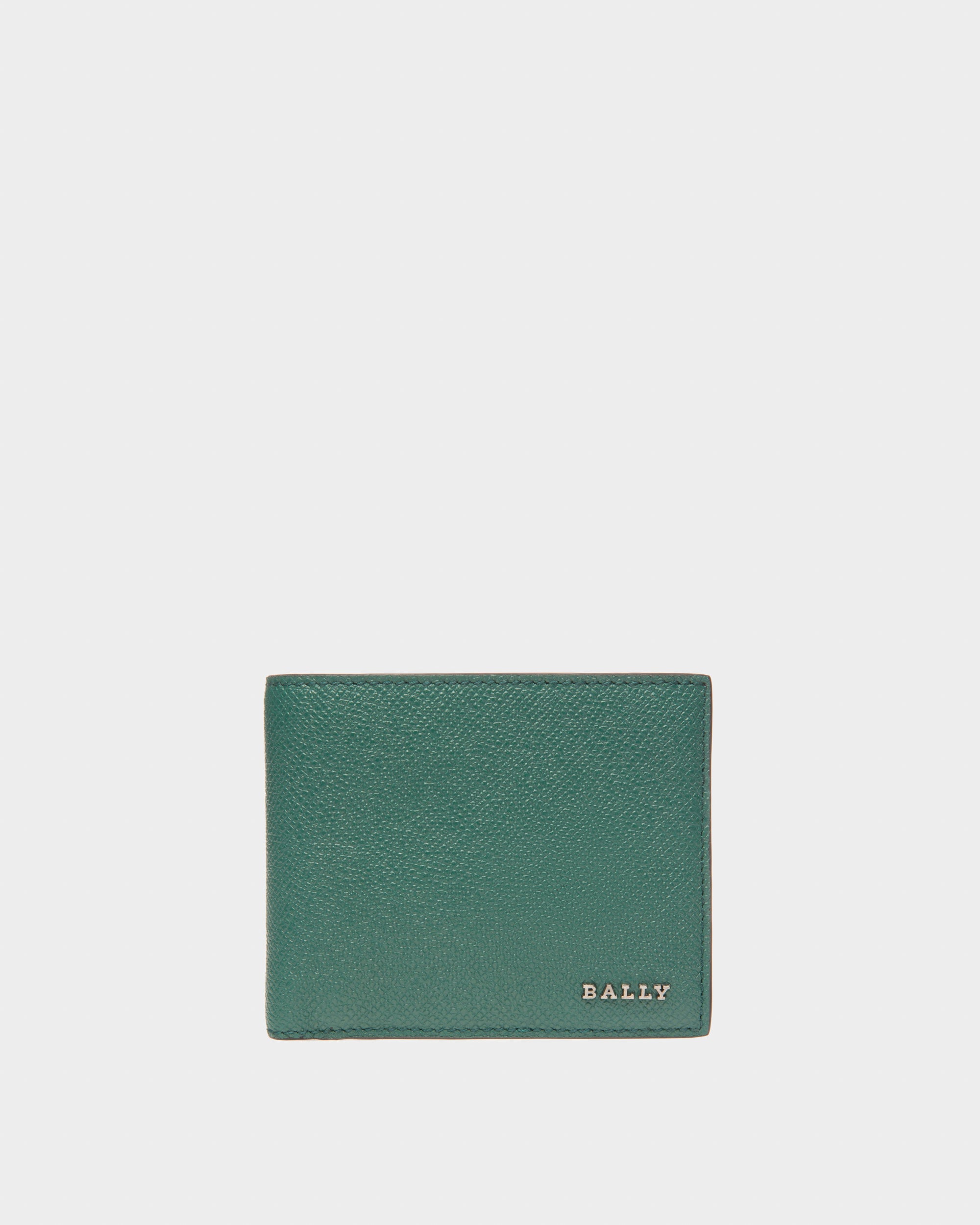 Bollen Leather Wallet In Green - Men's - Bally - 01