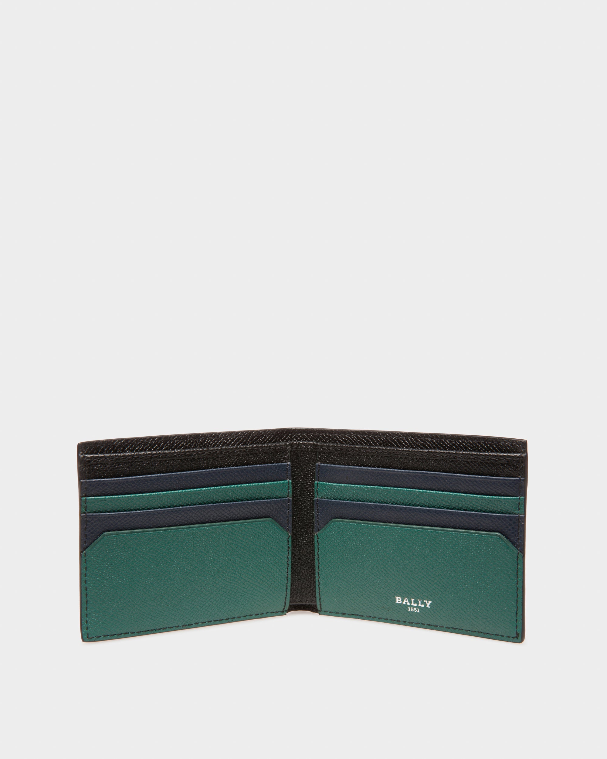 Bollen Leather Wallet In Green - Men's - Bally - 03