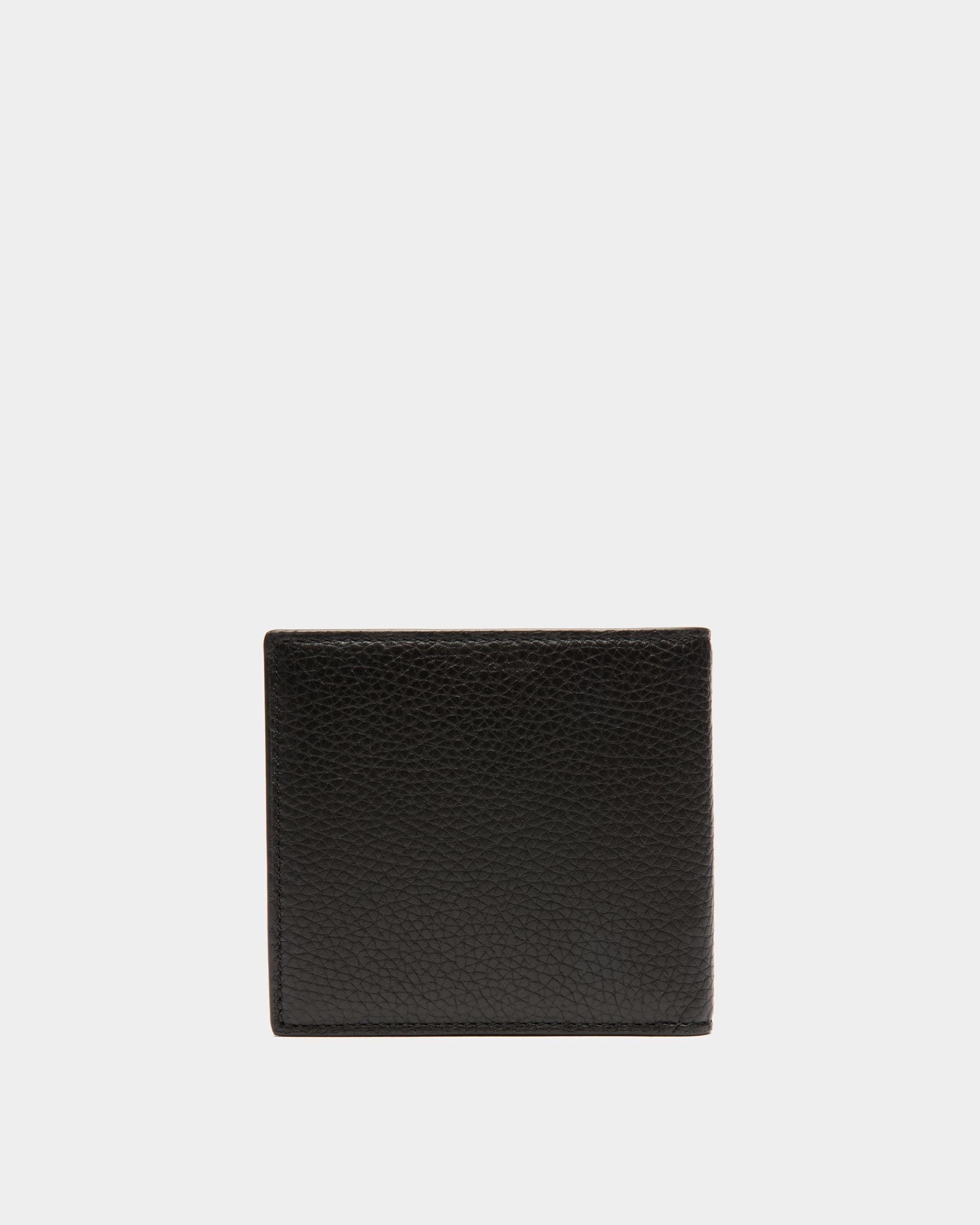 Ribbon Bifold Wallet In Black Grained Leather - Men's - Bally - 02
