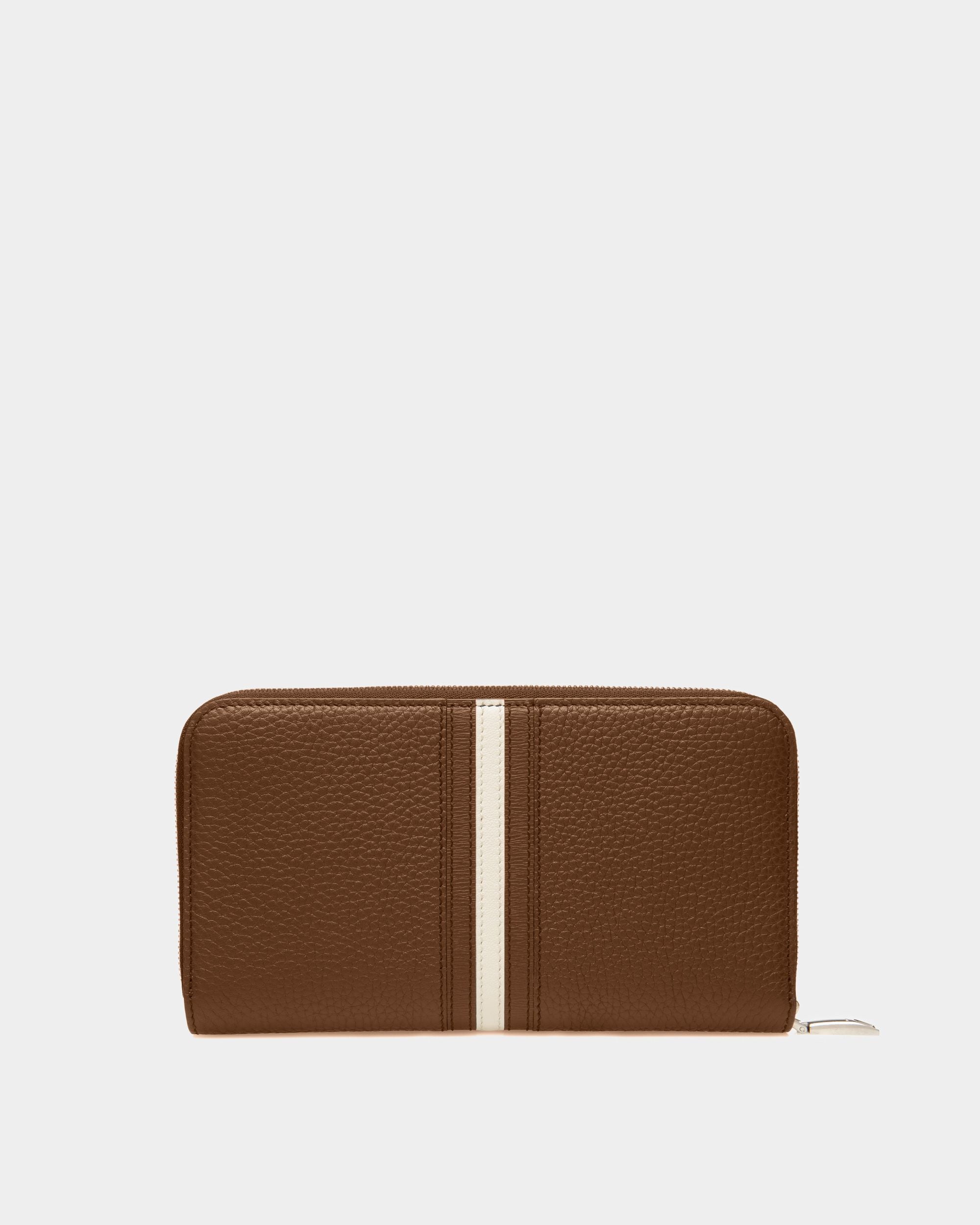 Ribbon Wallet In Brown Leather - Men's - Bally - 02