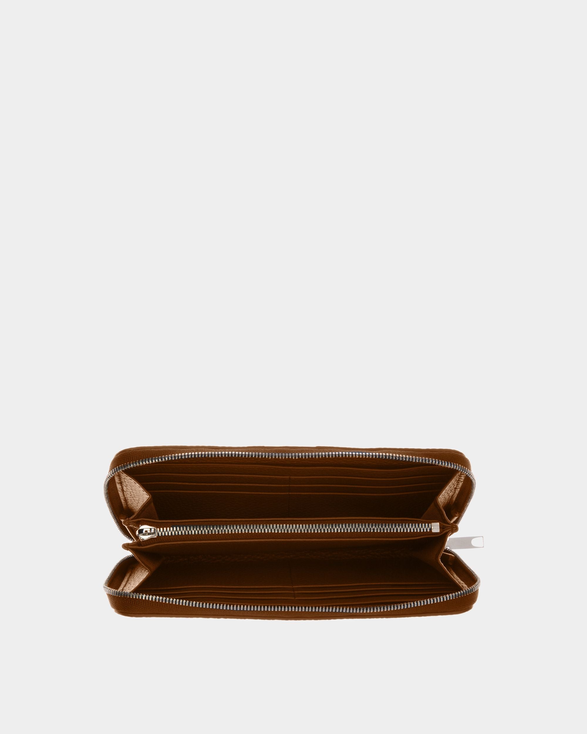 Ribbon Wallet In Brown Leather - Men's - Bally - 03
