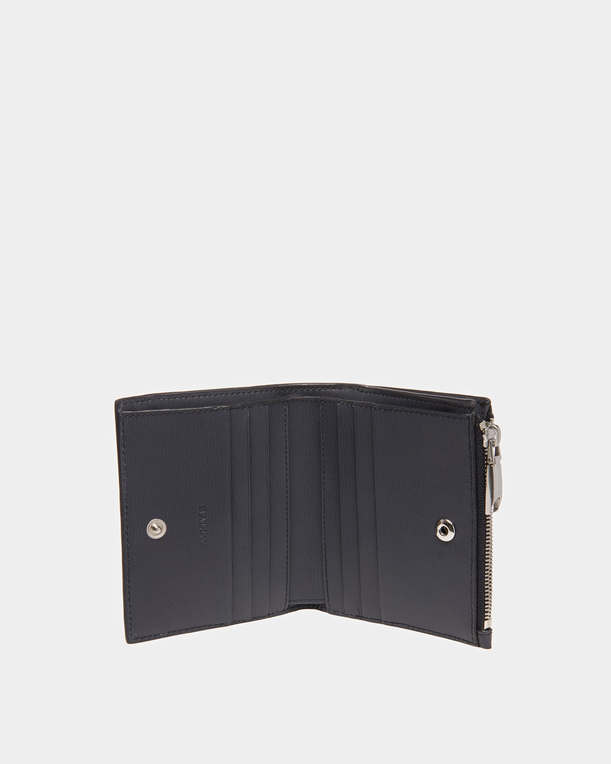 Crossing Wallet in Dark Blue Leather - Men's - Bally - 03
