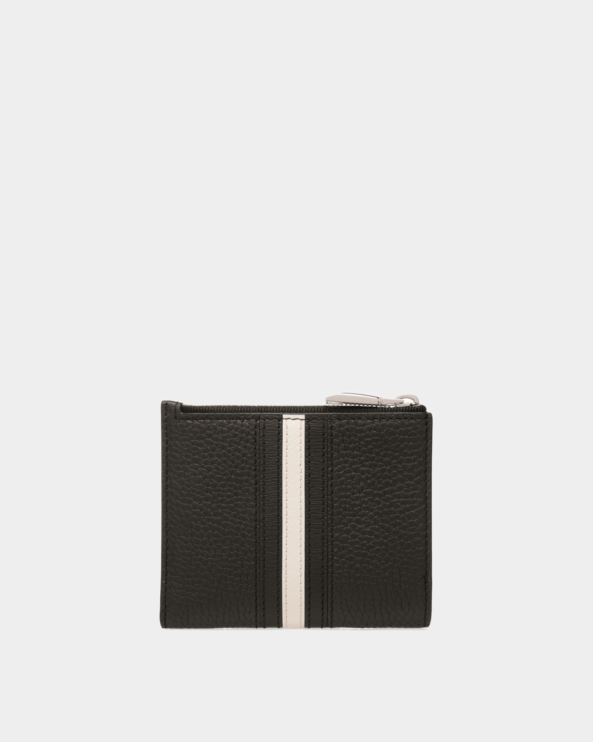 Ribbon Wallet In Black Leather - Men's - Bally - 02