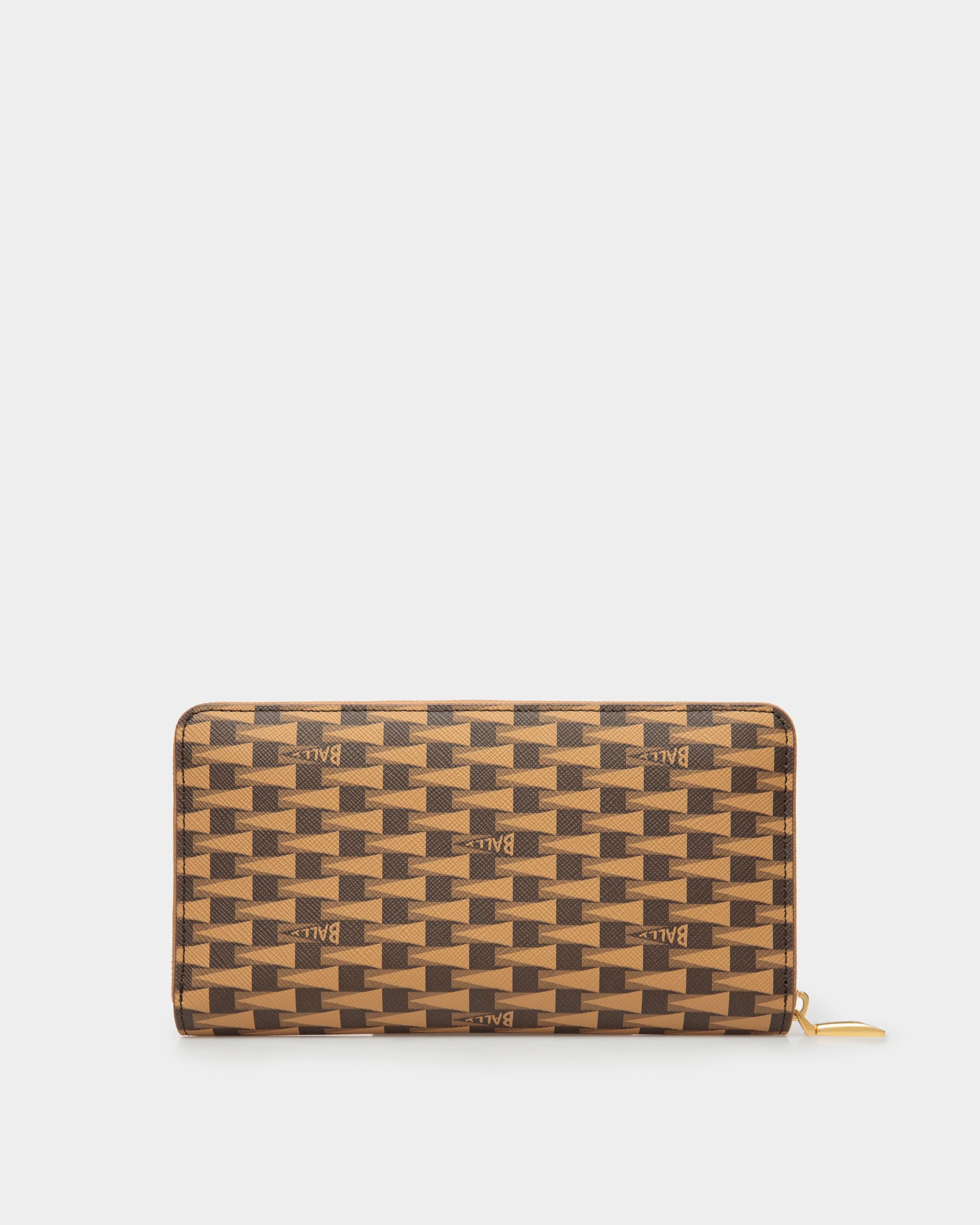 Pennant Zip-around Wallet In Desert TPU - Men's - Bally - 02