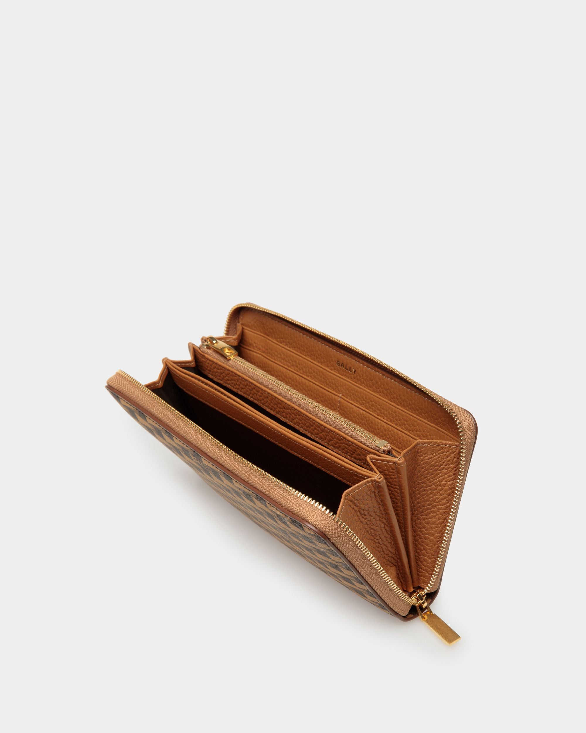Pennant Zip-around Wallet In Desert TPU - Men's - Bally - 03