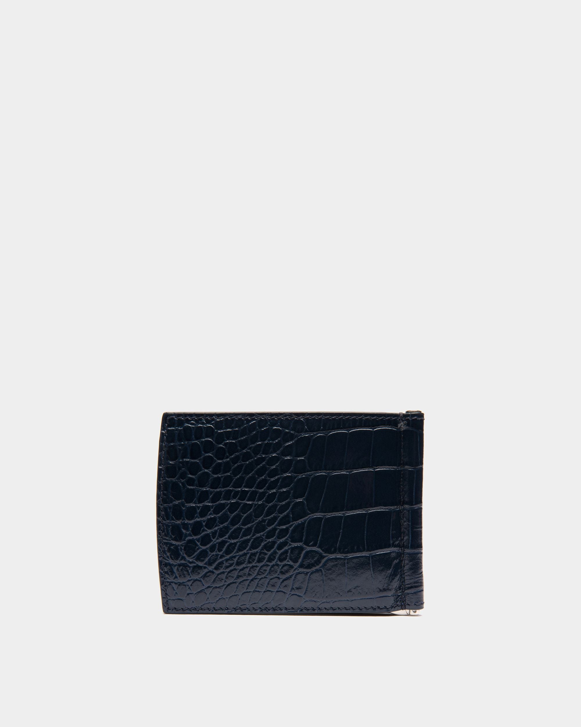 Busy Bally Bifold Wallet in Crocodile Print Leather - Men's - Bally - 02