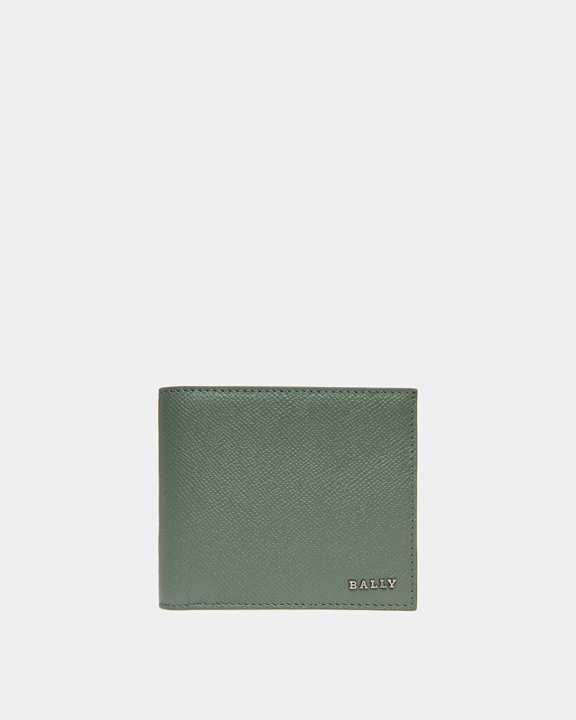Bribel Leather Coin Wallet In Sage - Men's - Bally - 01
