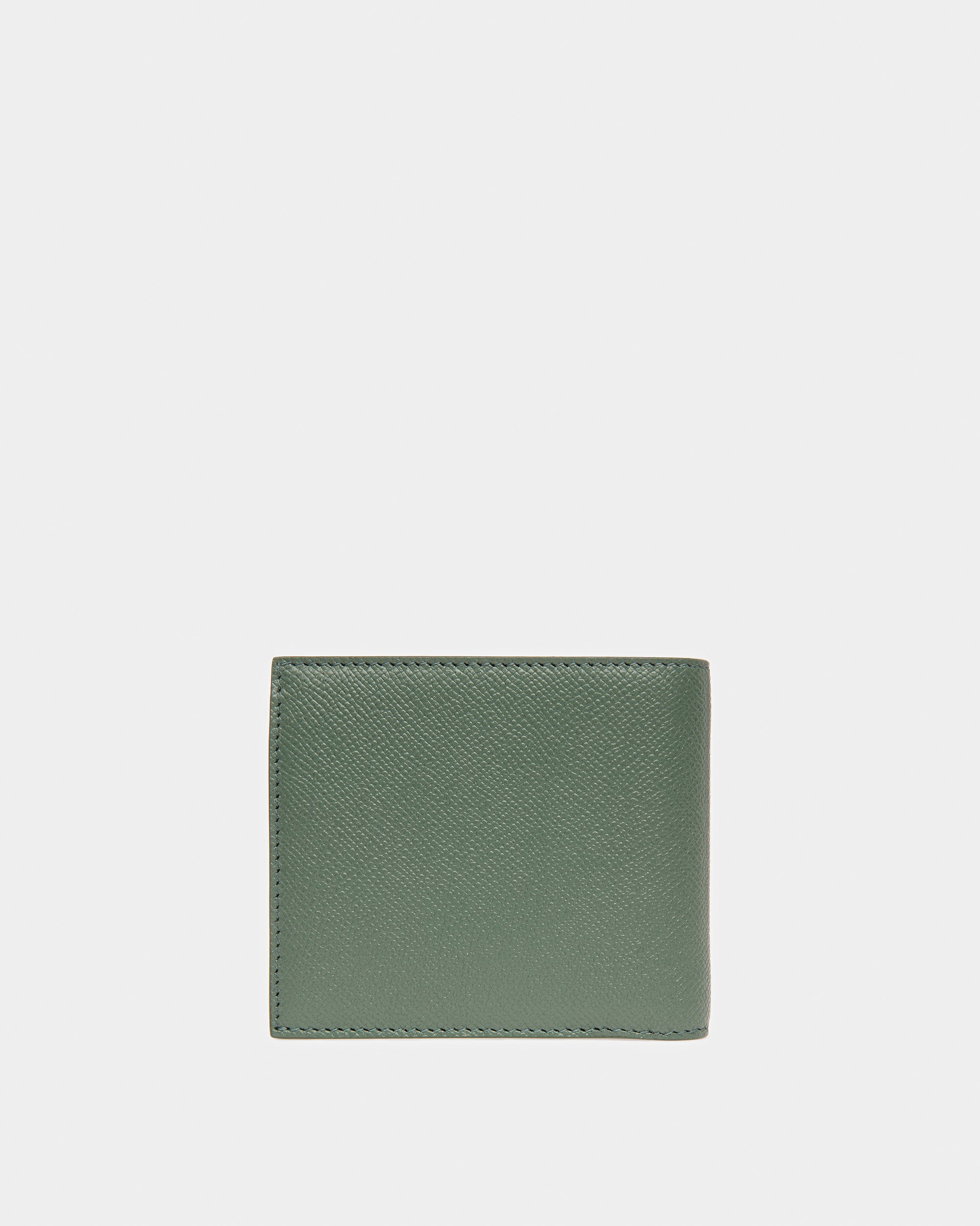 Bribel Leather Coin Wallet In Sage - Men's - Bally - 02