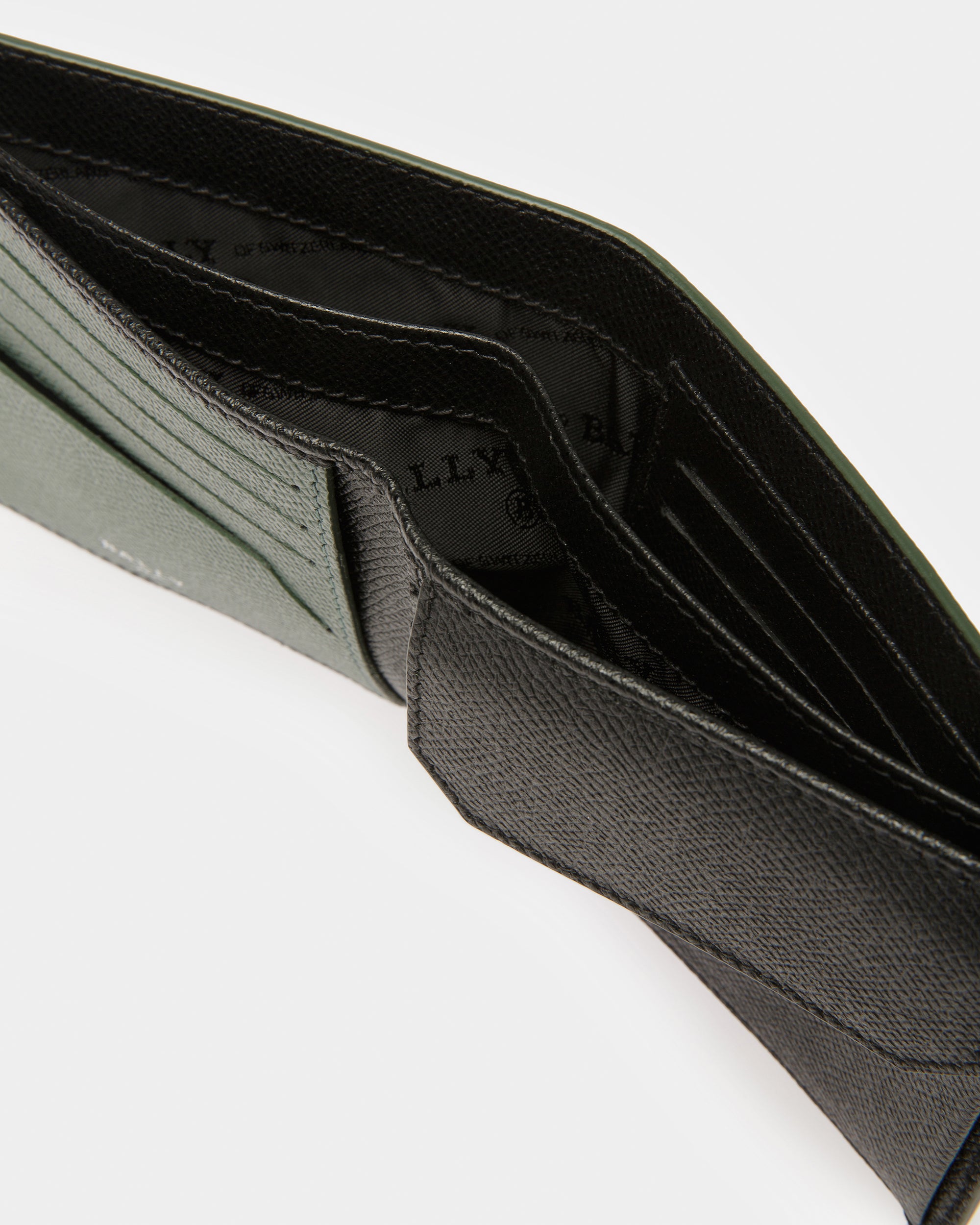 Bribel Leather Coin Wallet In Sage - Men's - Bally - 04