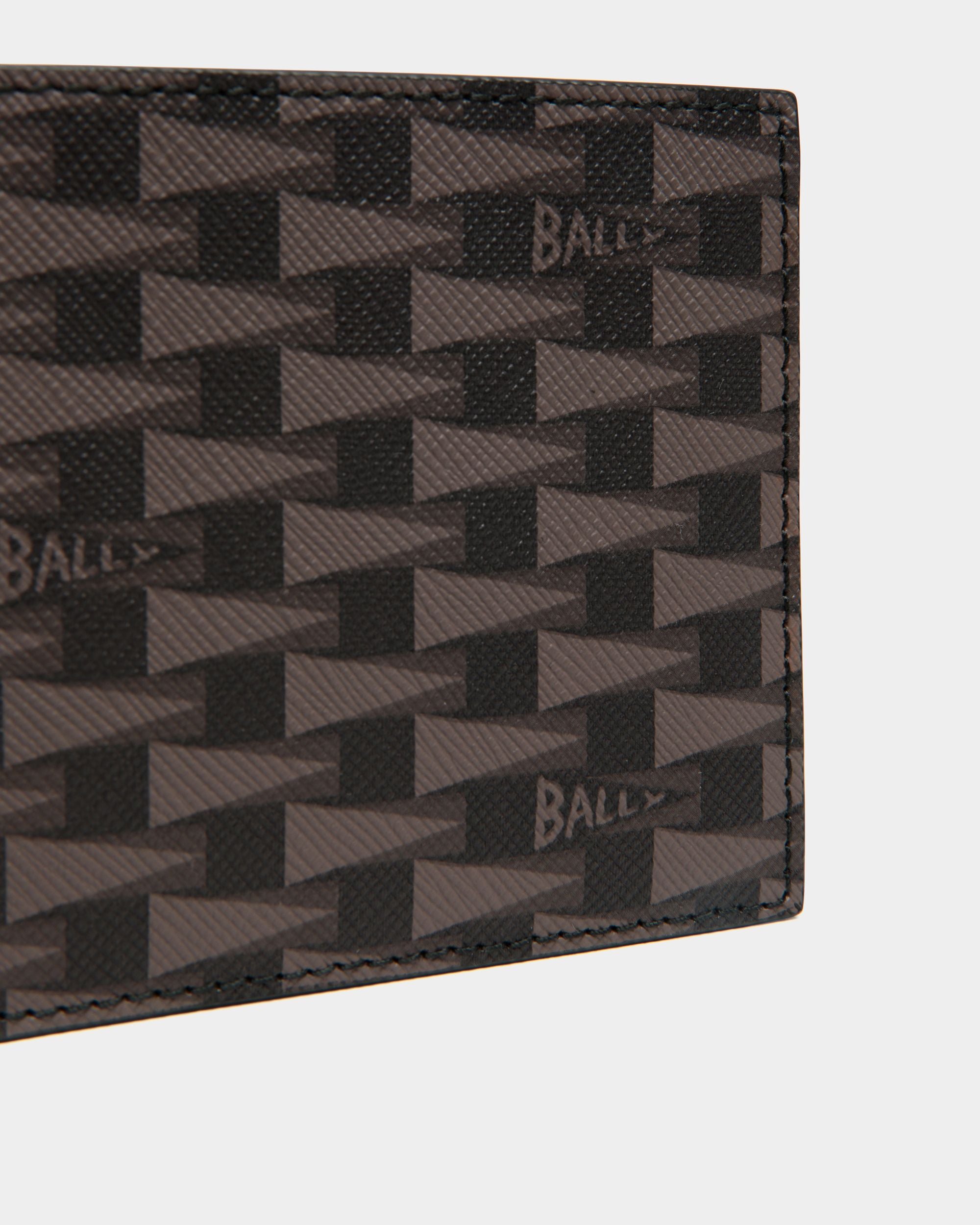 Pennant Bifold in Black Pennant Motif - Men's - Bally - 04