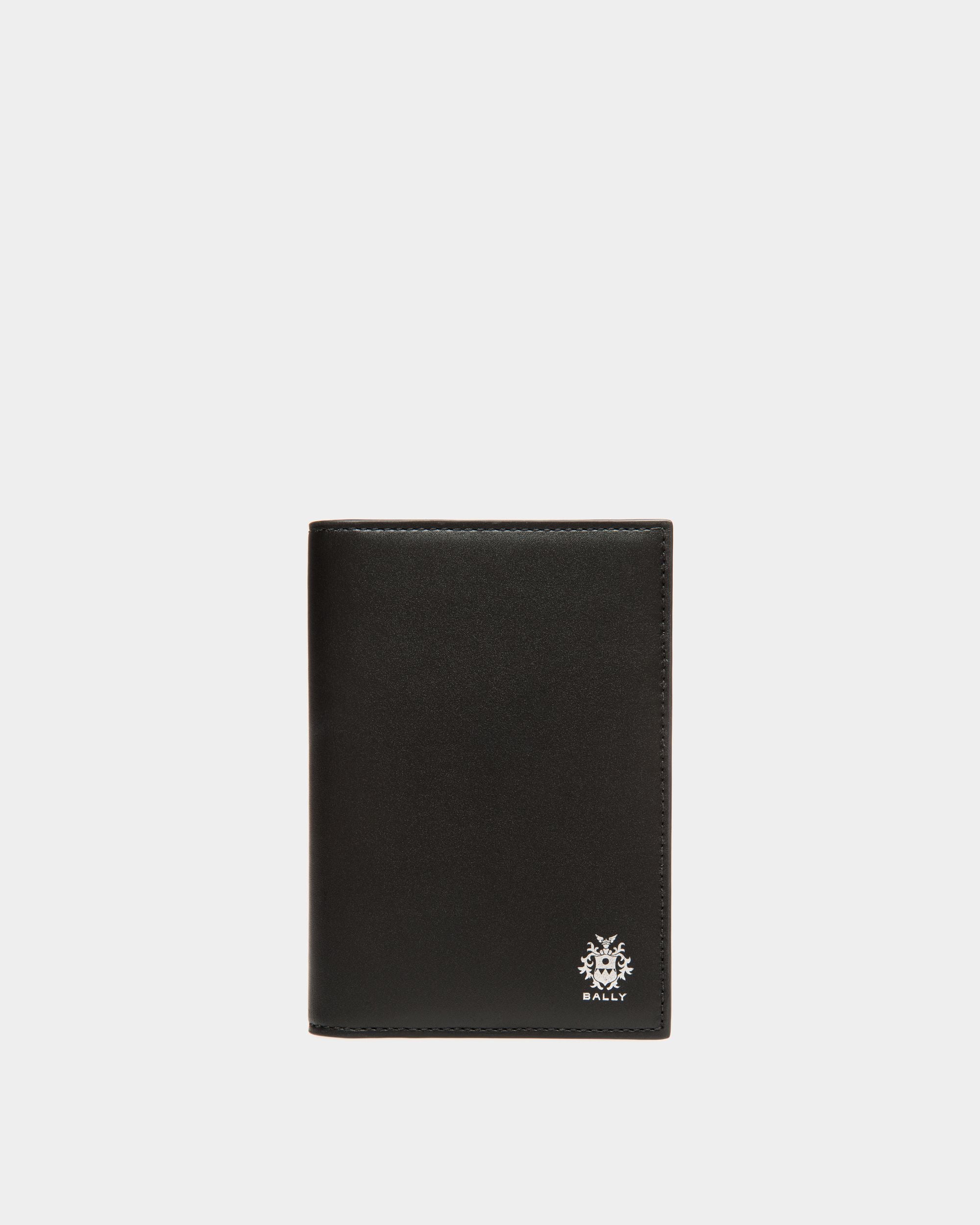 Adrien Brody Travel Collection Passport Case In Black And Yellow Leather - Men's - Bally - 01