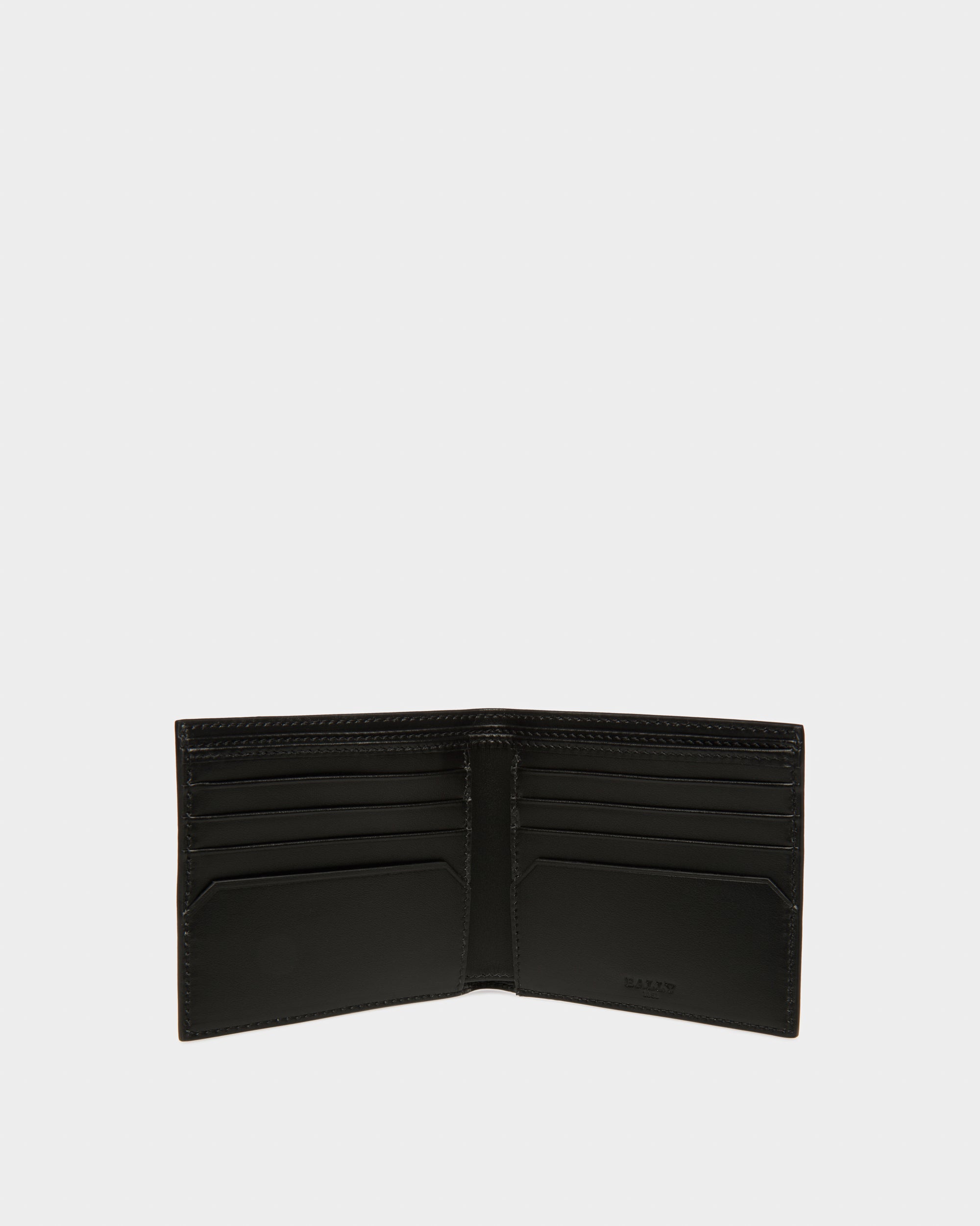 Brasai Leather Wallet In Black & Green - Men's - Bally - 03